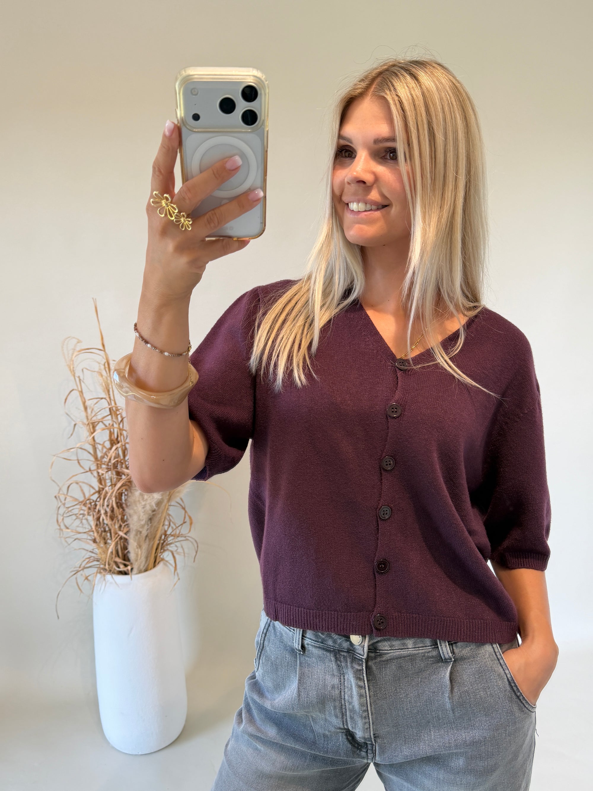 Jacke in Burgundy (  Kurzarm )