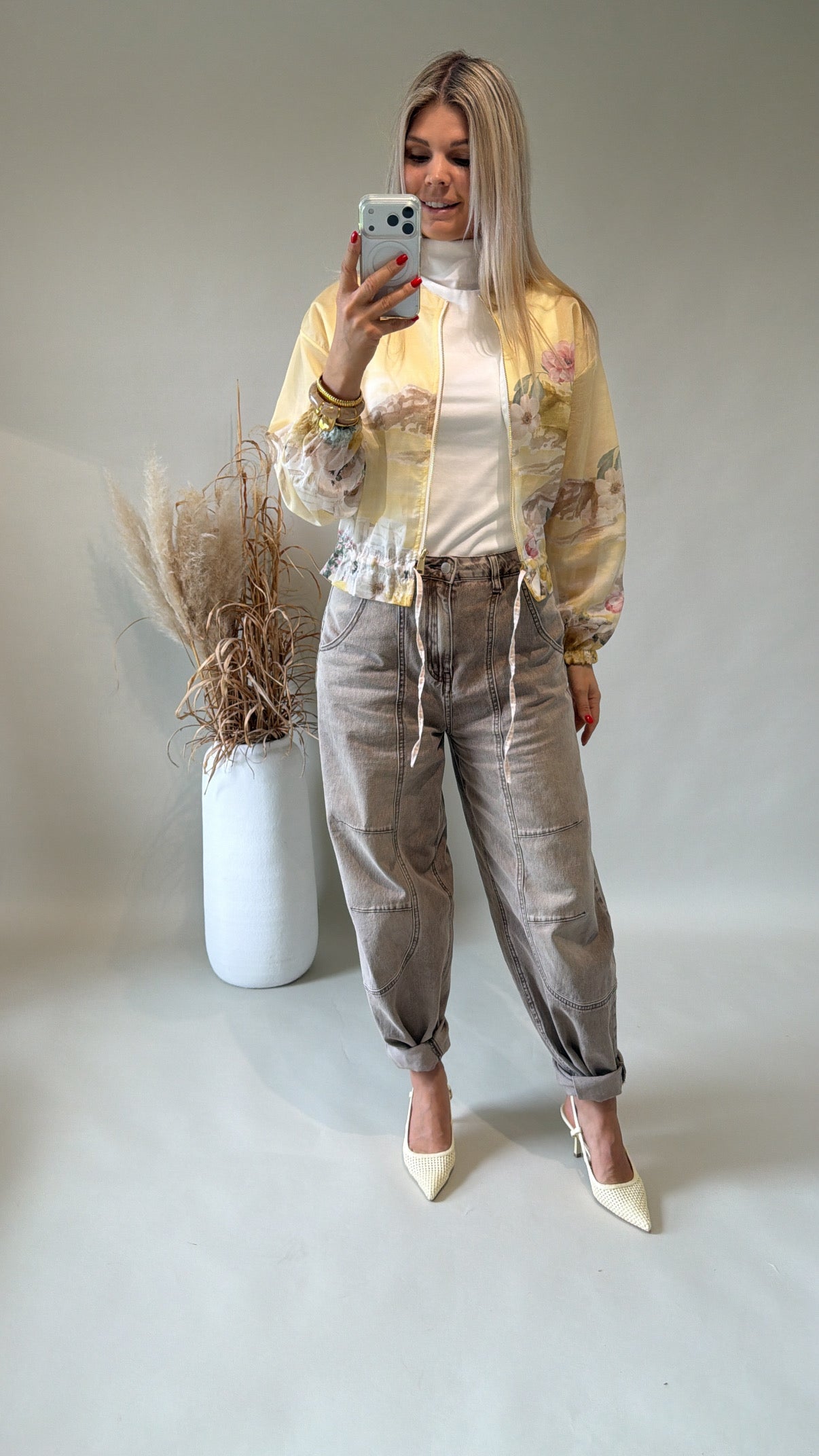 Jacke in Gelb ( Bunt ) mit Muster