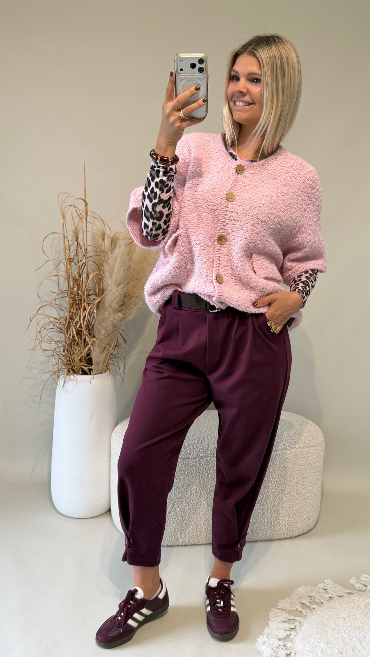 Shirt in Rosa mit Leo