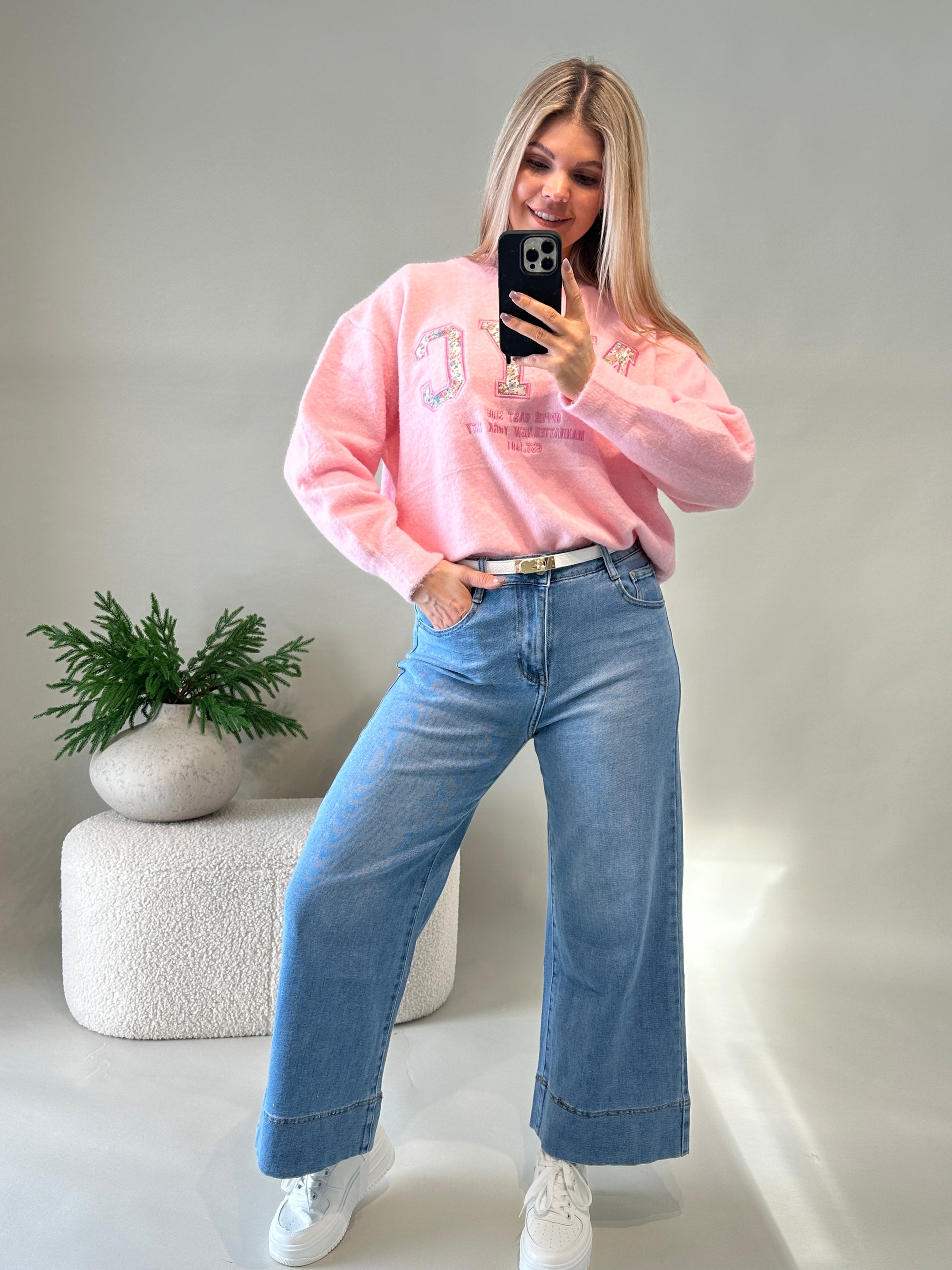 Pullover in Rosa NYL