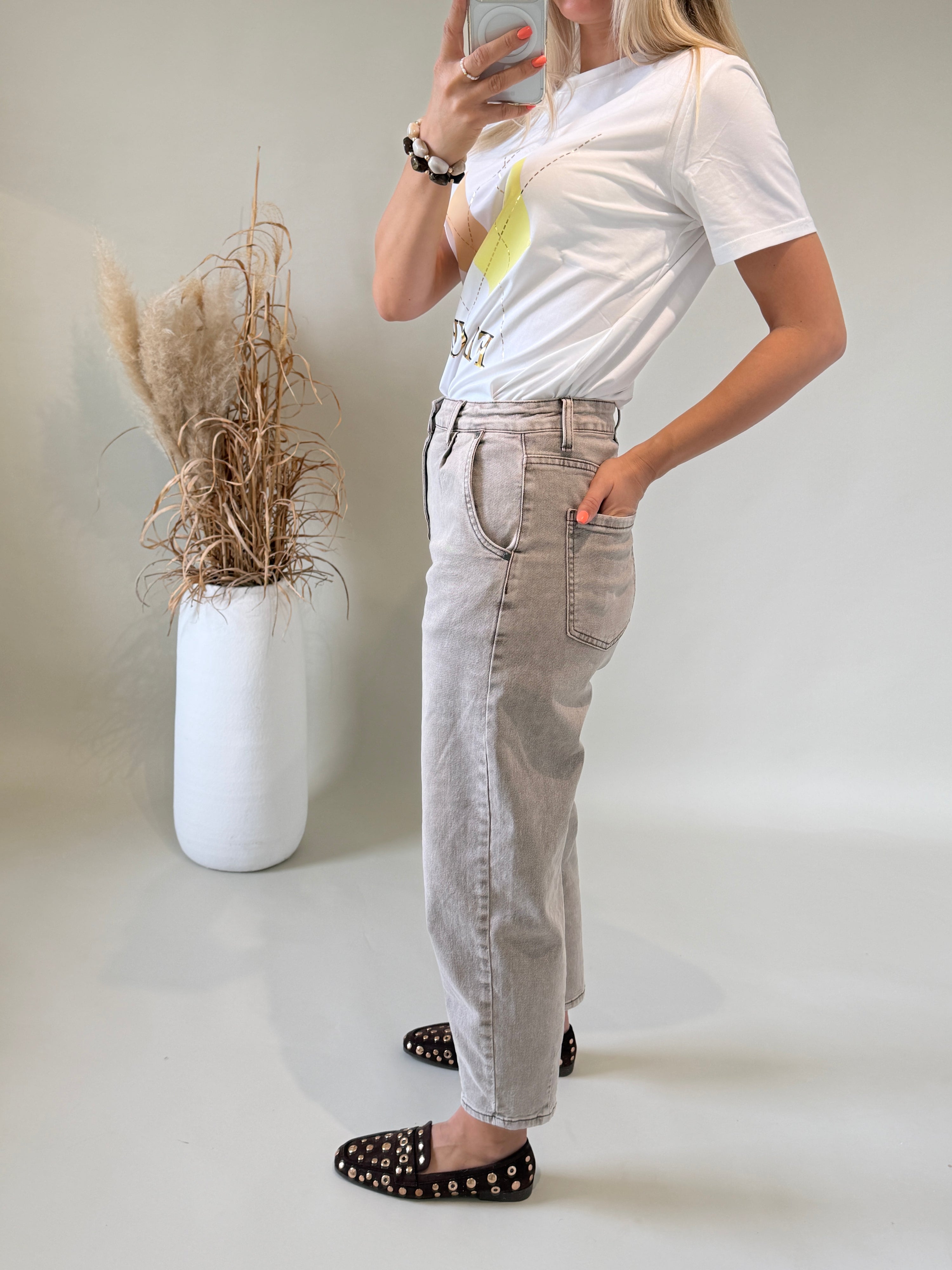 Jeans ( Ballon ) in verwaschenen Braun