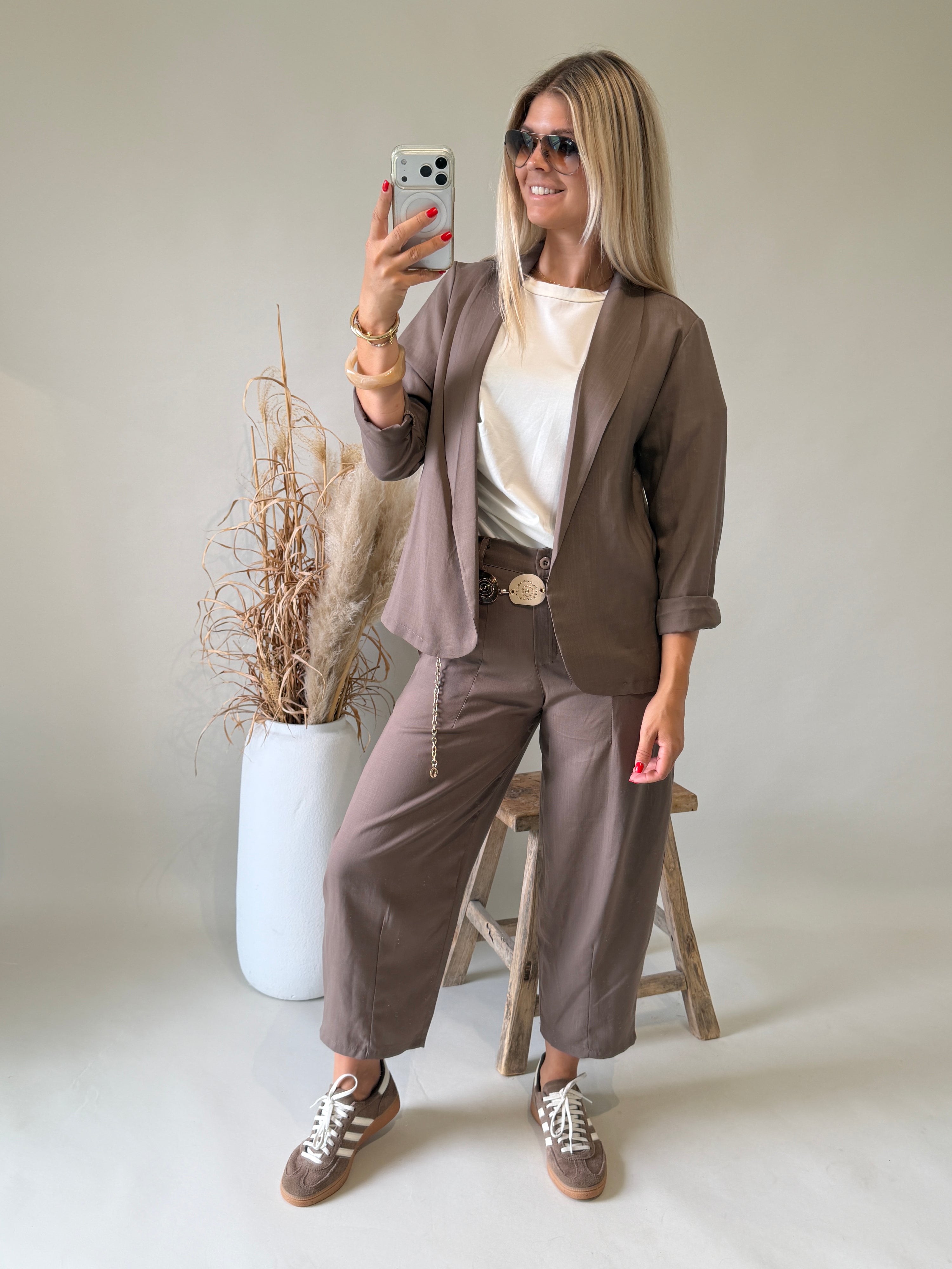 Jacke in Braun