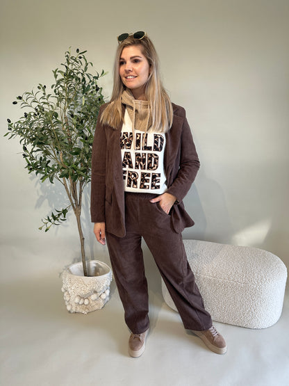 Blazer in Schokobraun ( Cord )