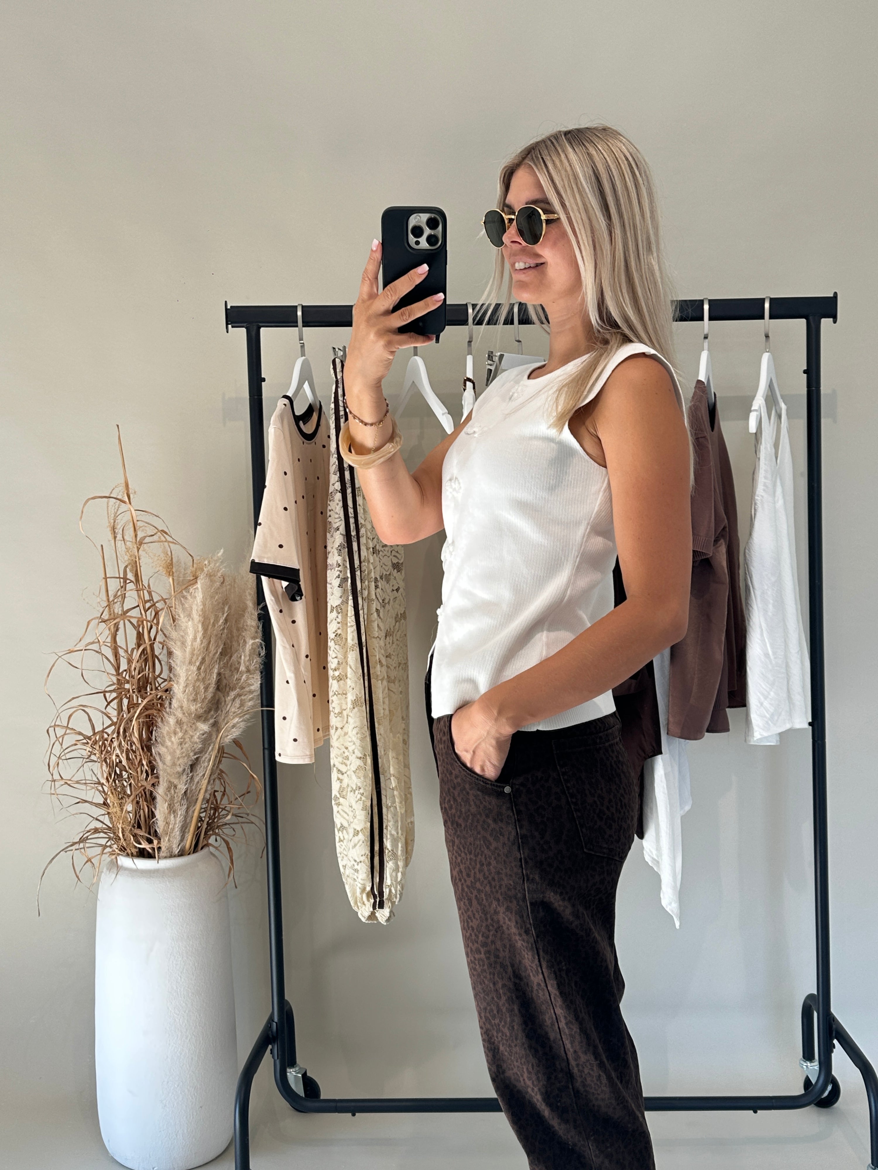 Shirt in Wollweiß (Feinstrick)