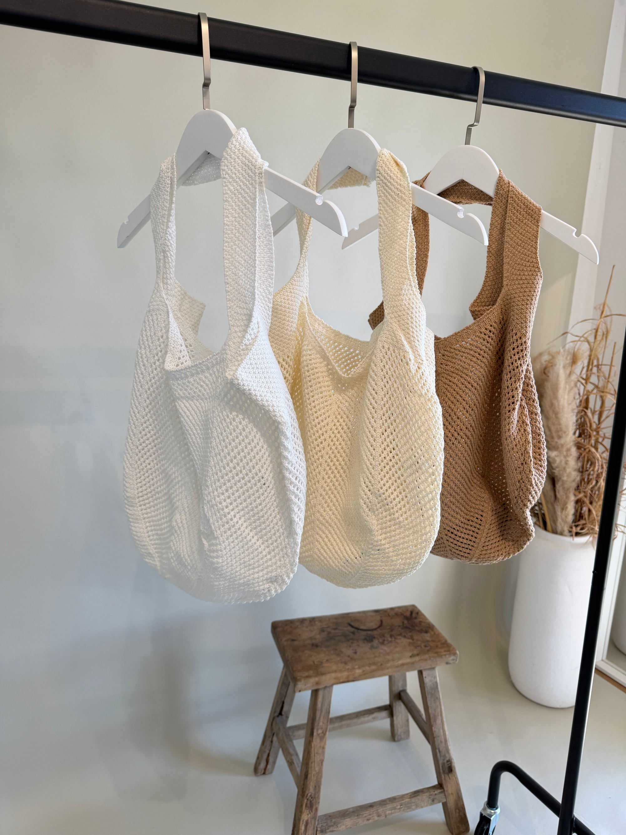 Tasche in Häckel - Optik ( In den Farben Weiß / Beige / Zimt ) erhältlich
