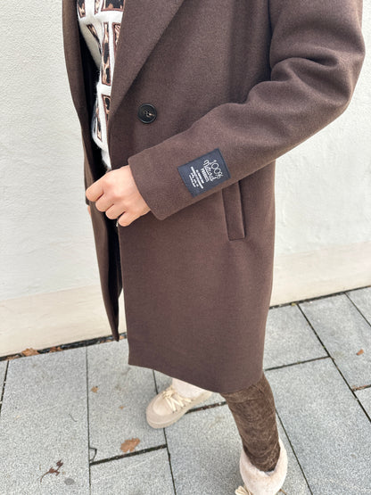 Mantel in Schokobraun