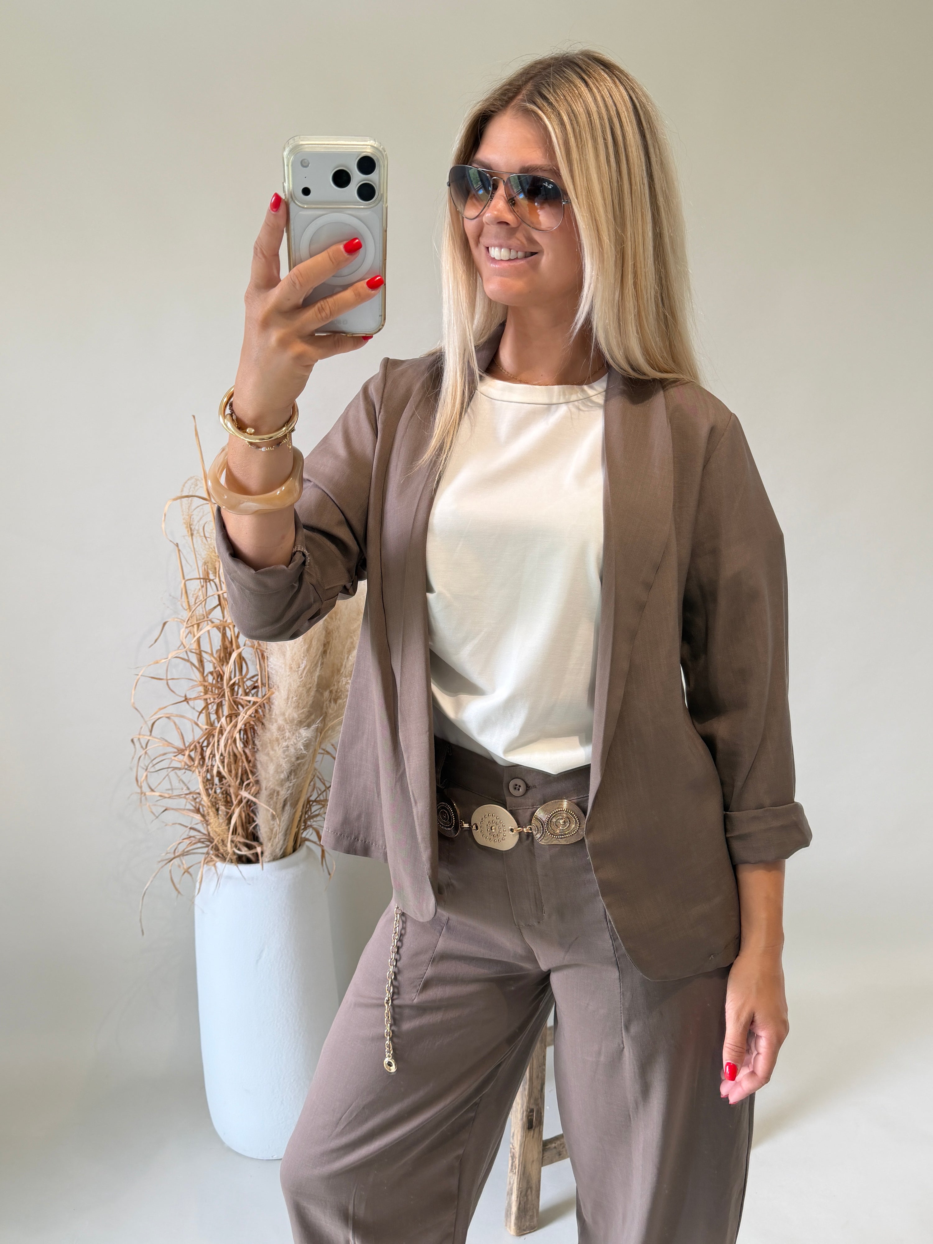 Jacke in Braun