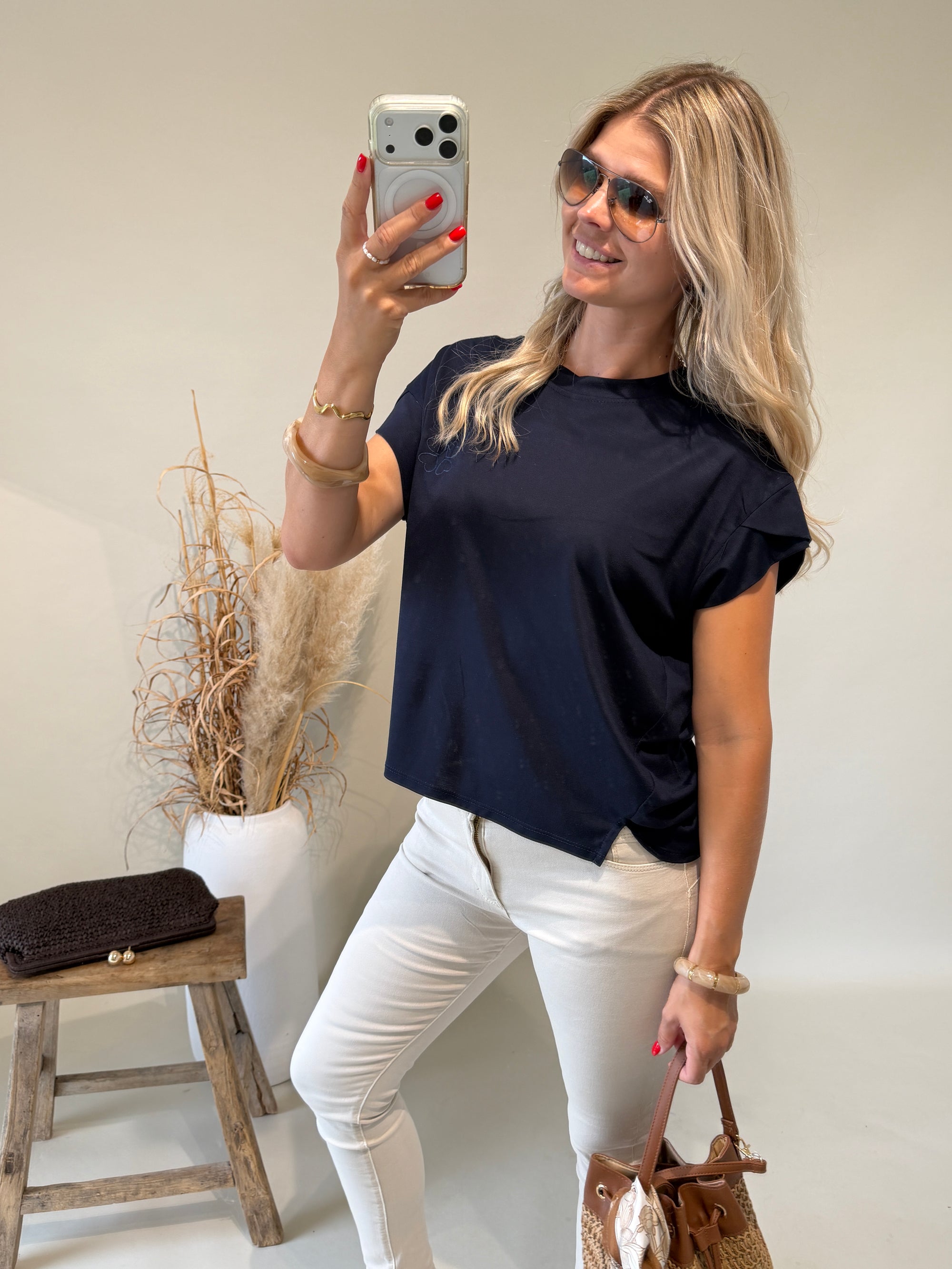 T - Shirt in Dunkelblau