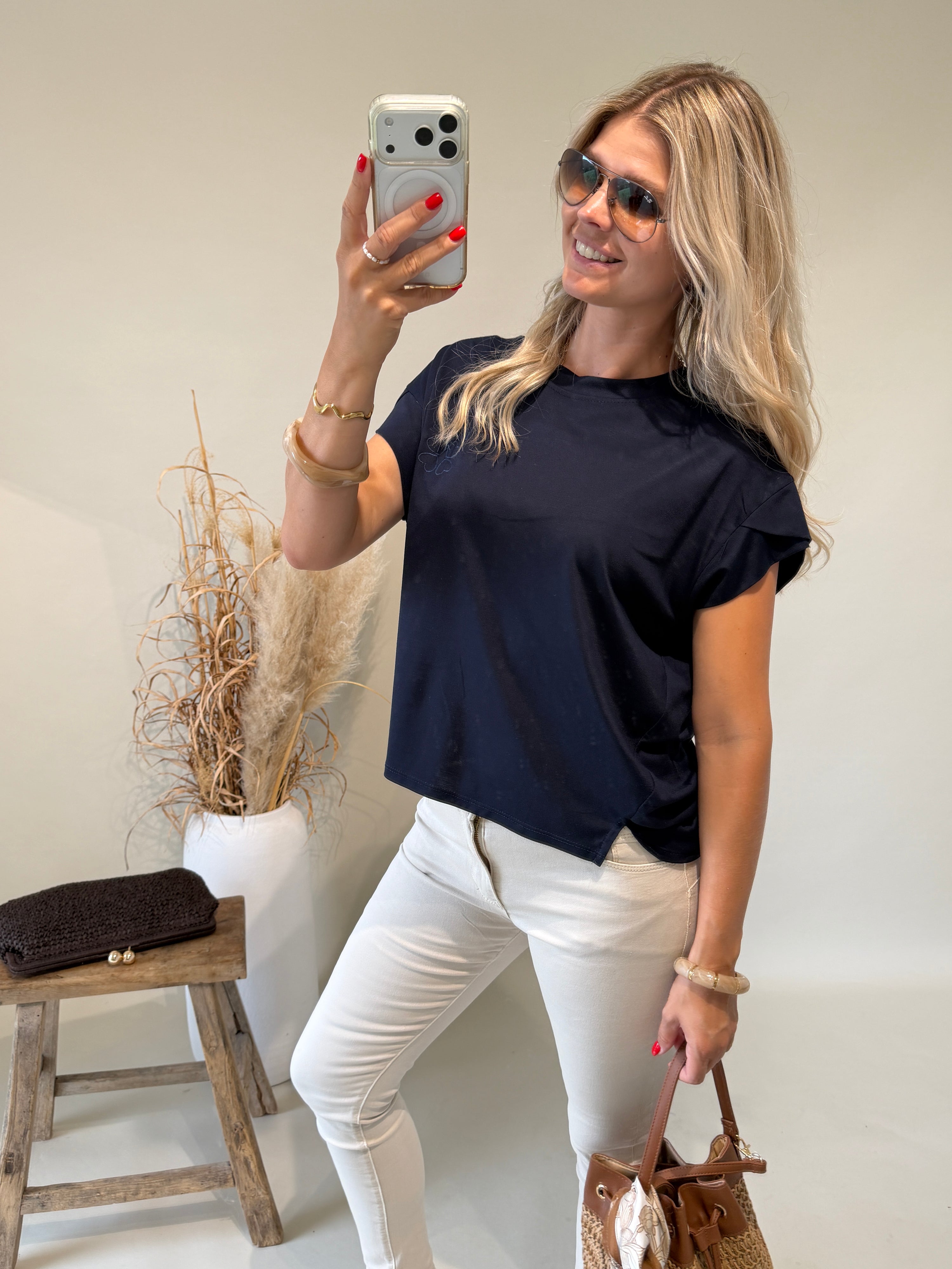 T - Shirt in Dunkelblau