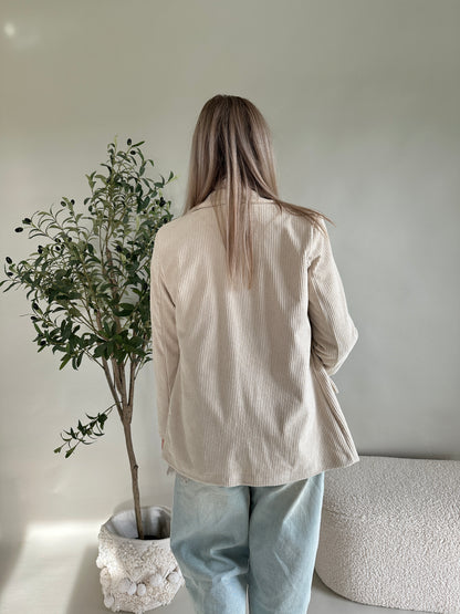 Blazer in Wollweiß ( Cord )