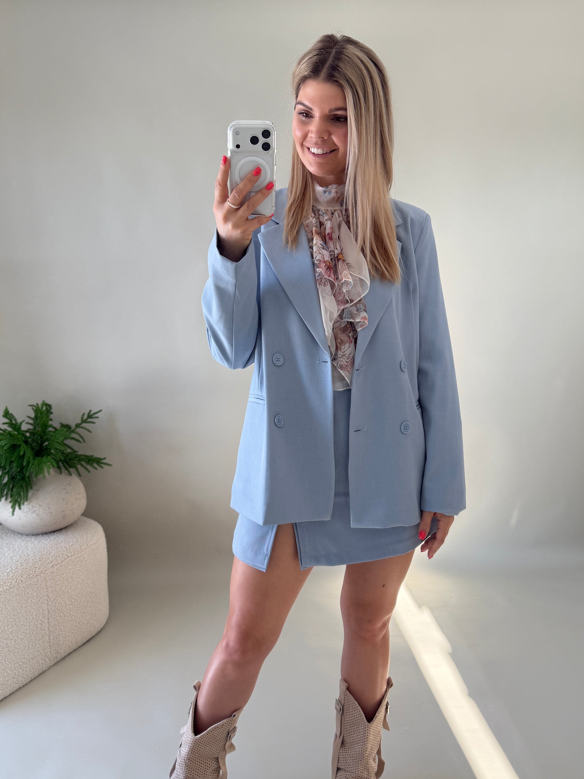 Blazer in Hellblau