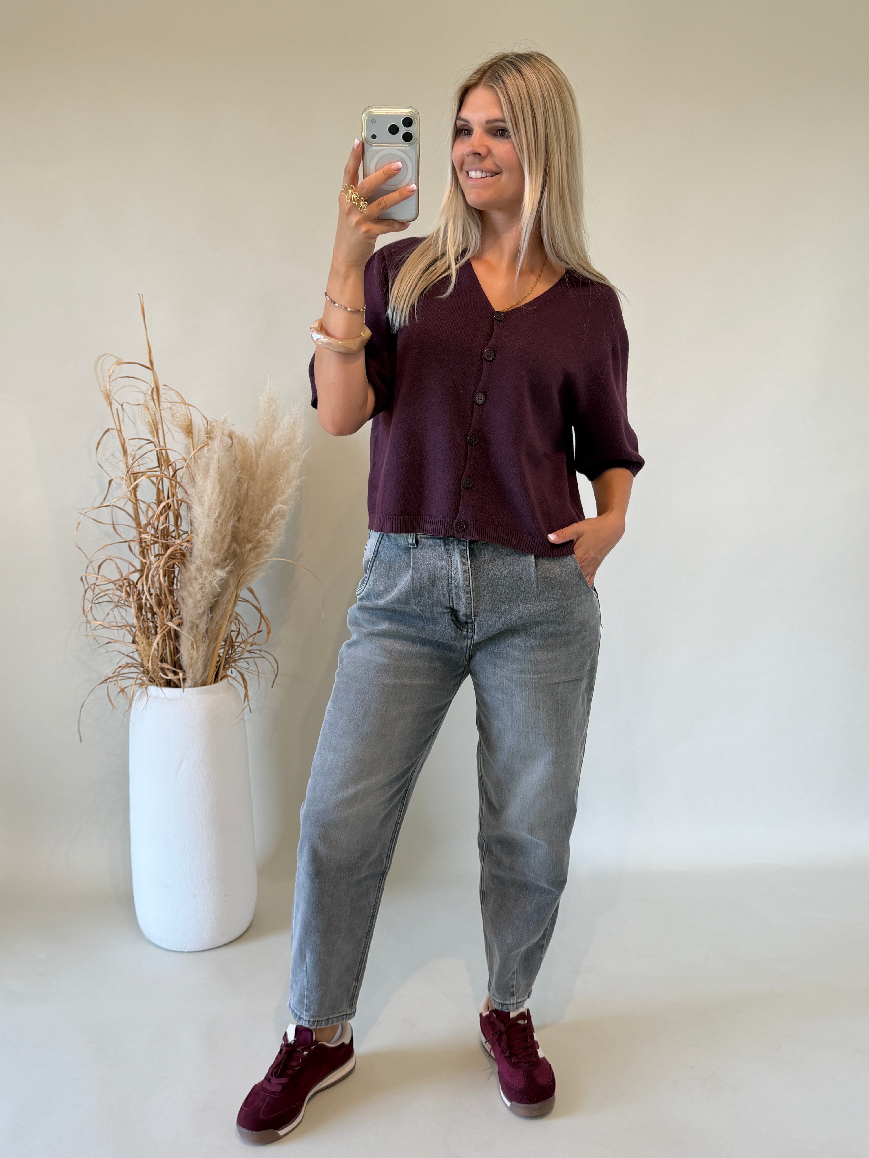 Jacke in Burgundy (  Kurzarm )
