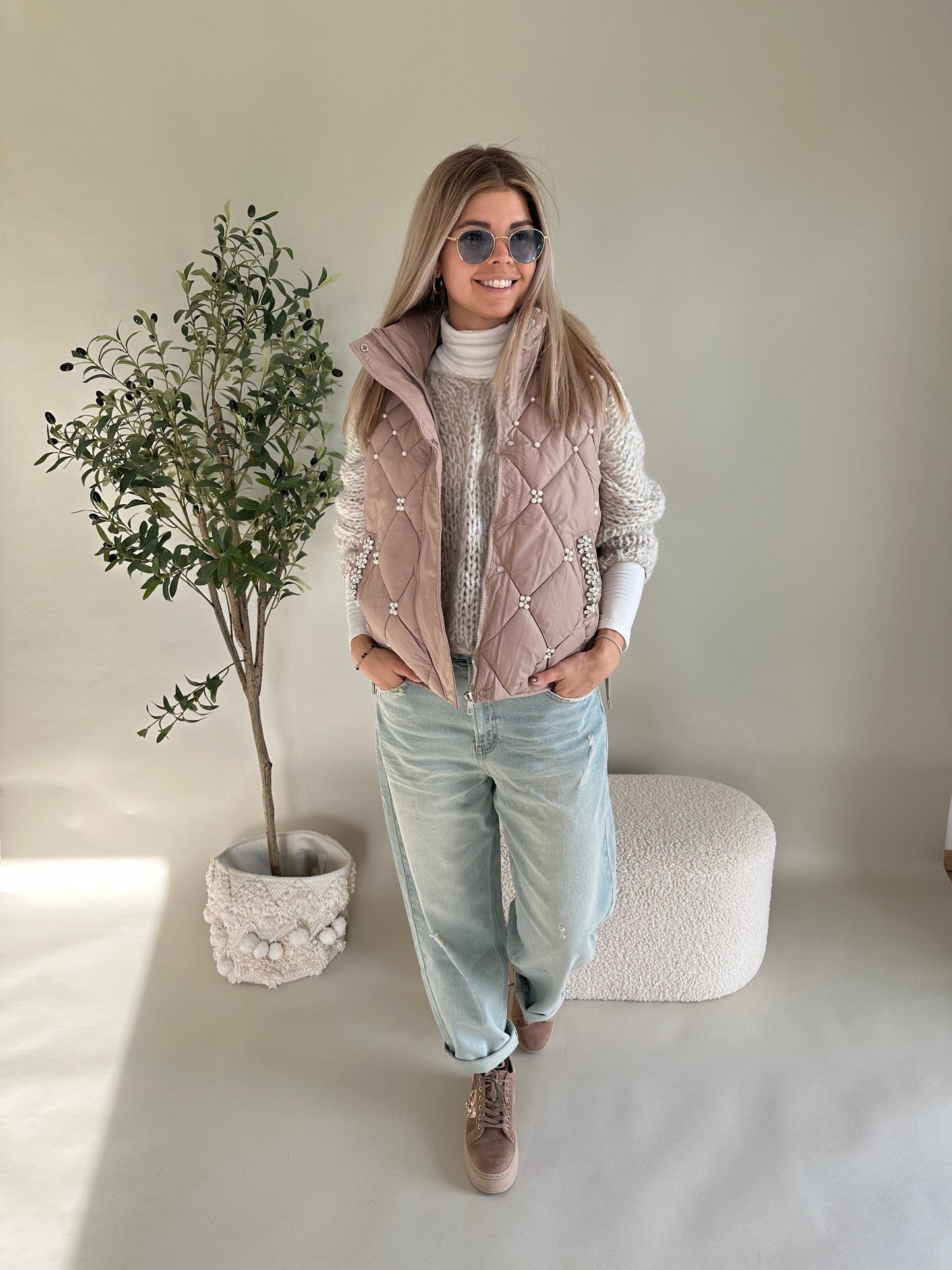 jeans in retro-auswaschung (ballonhose)