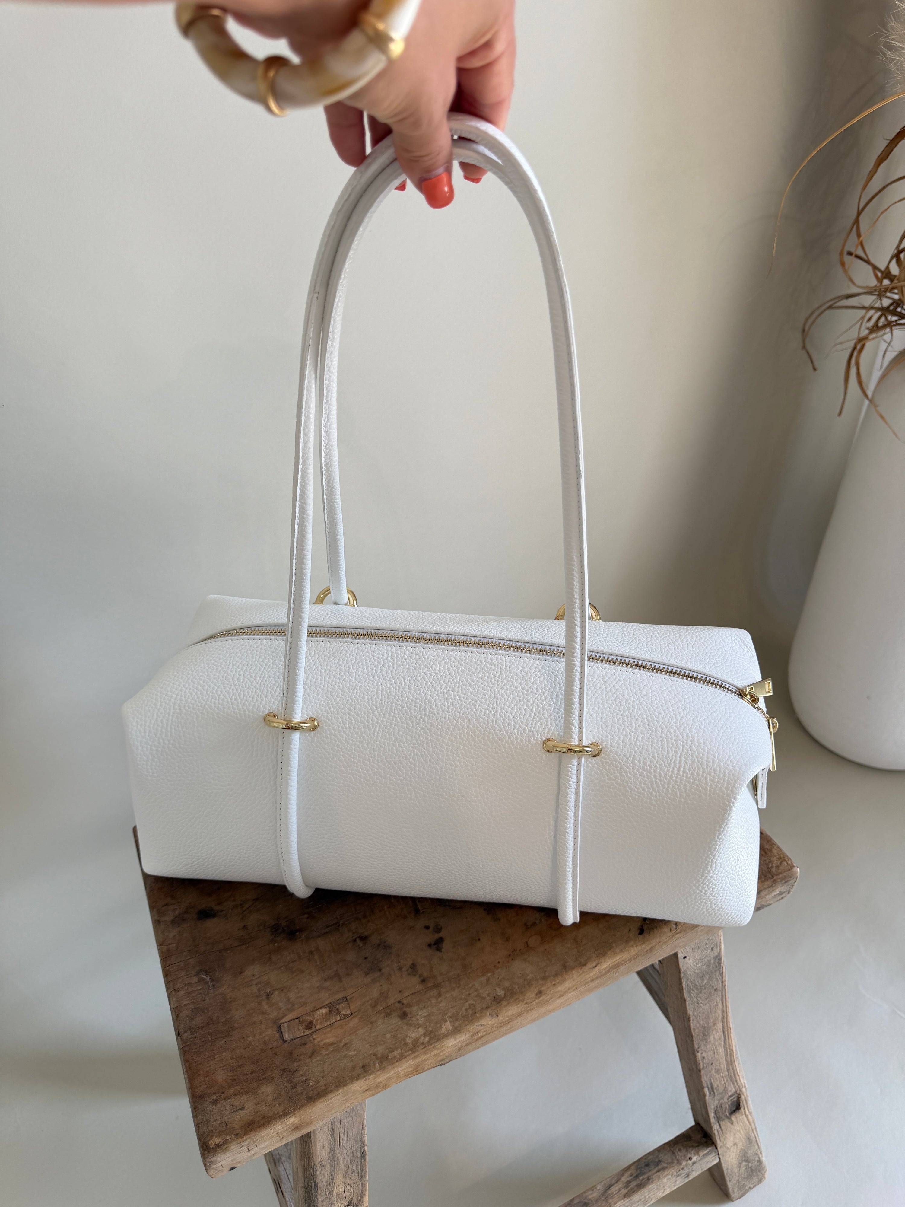 Tasche in Weiß ( Echtleder )