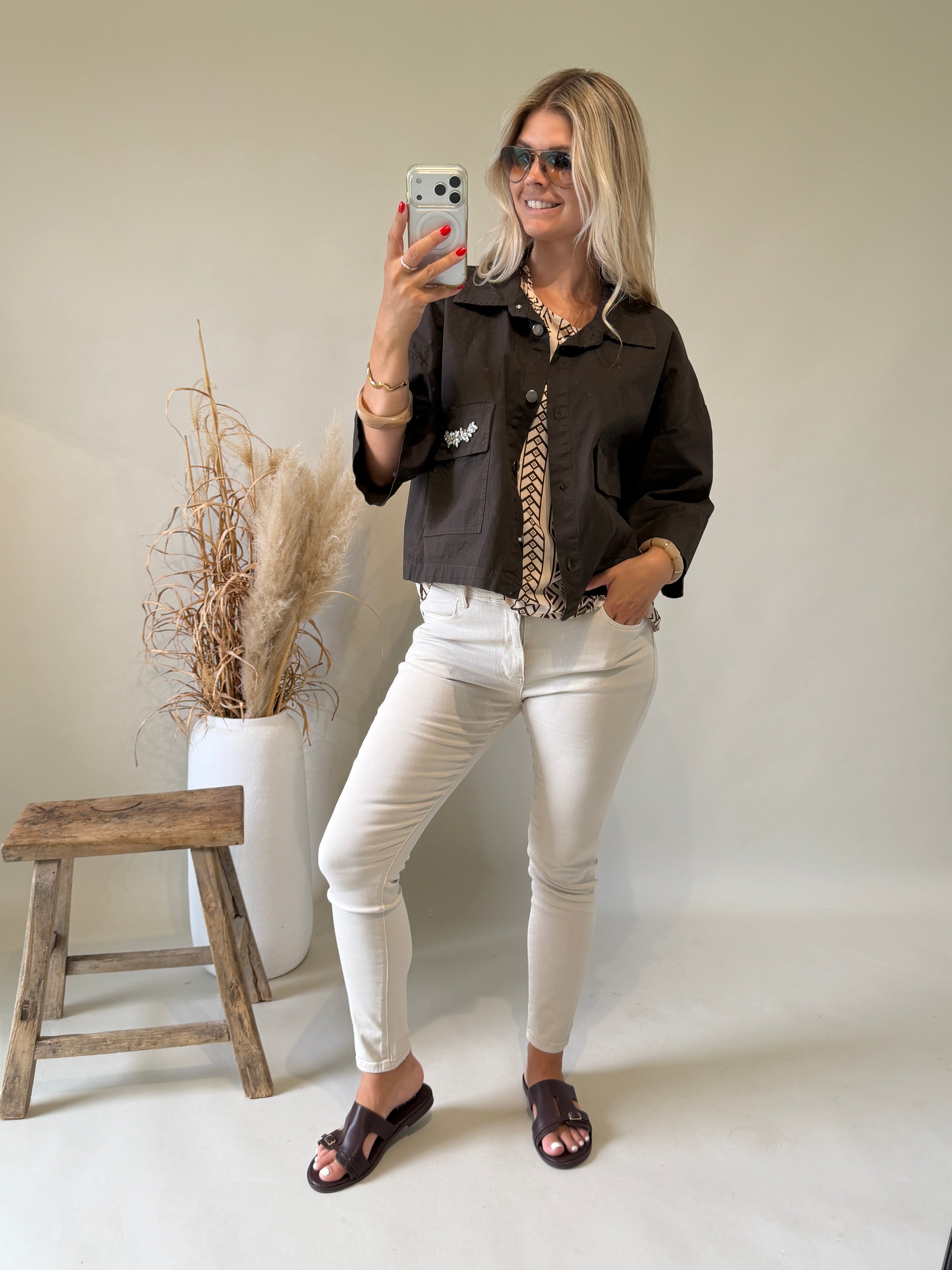 Jeans in Beige ( Push up )
