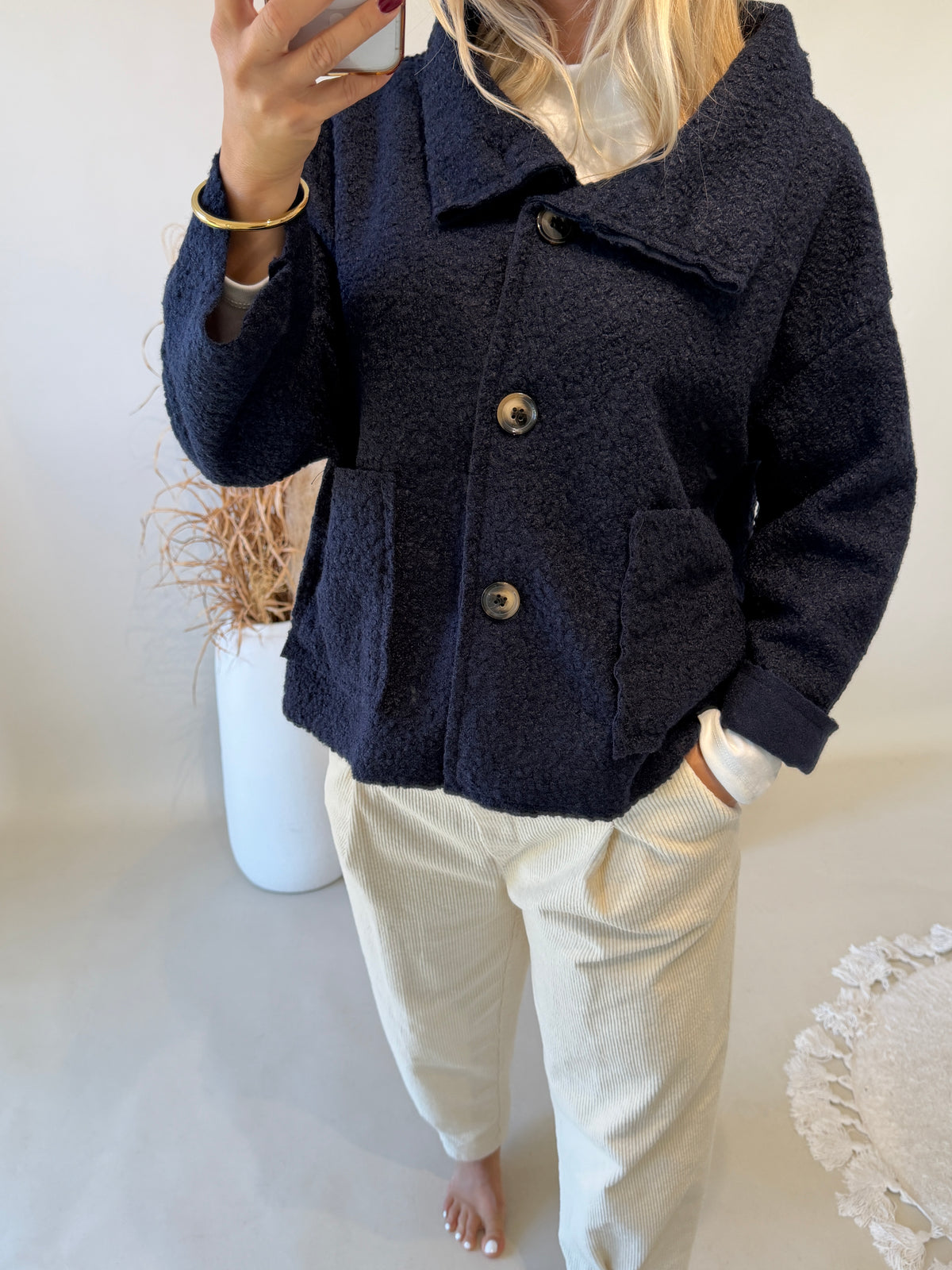 Jacke in Dunkelblau