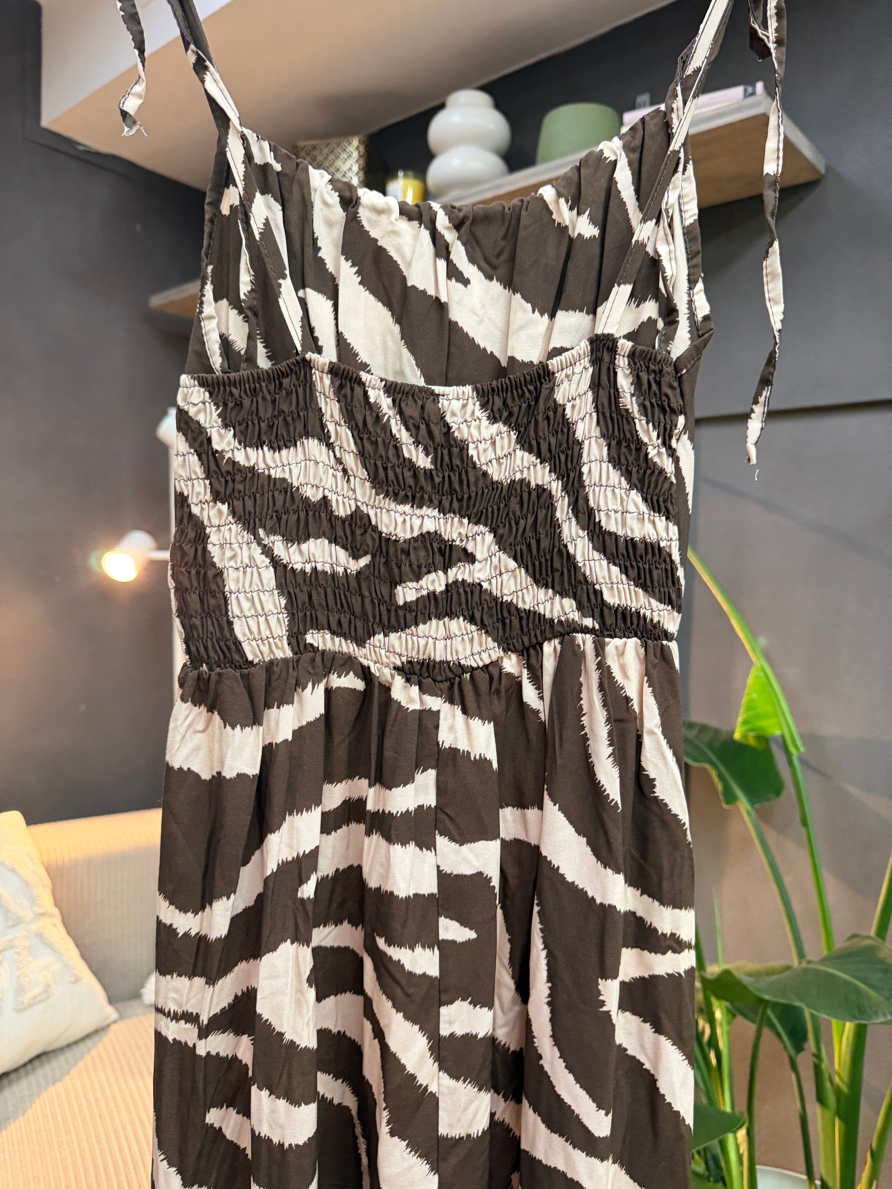 #12 Kleid in Schokobraun/Beige