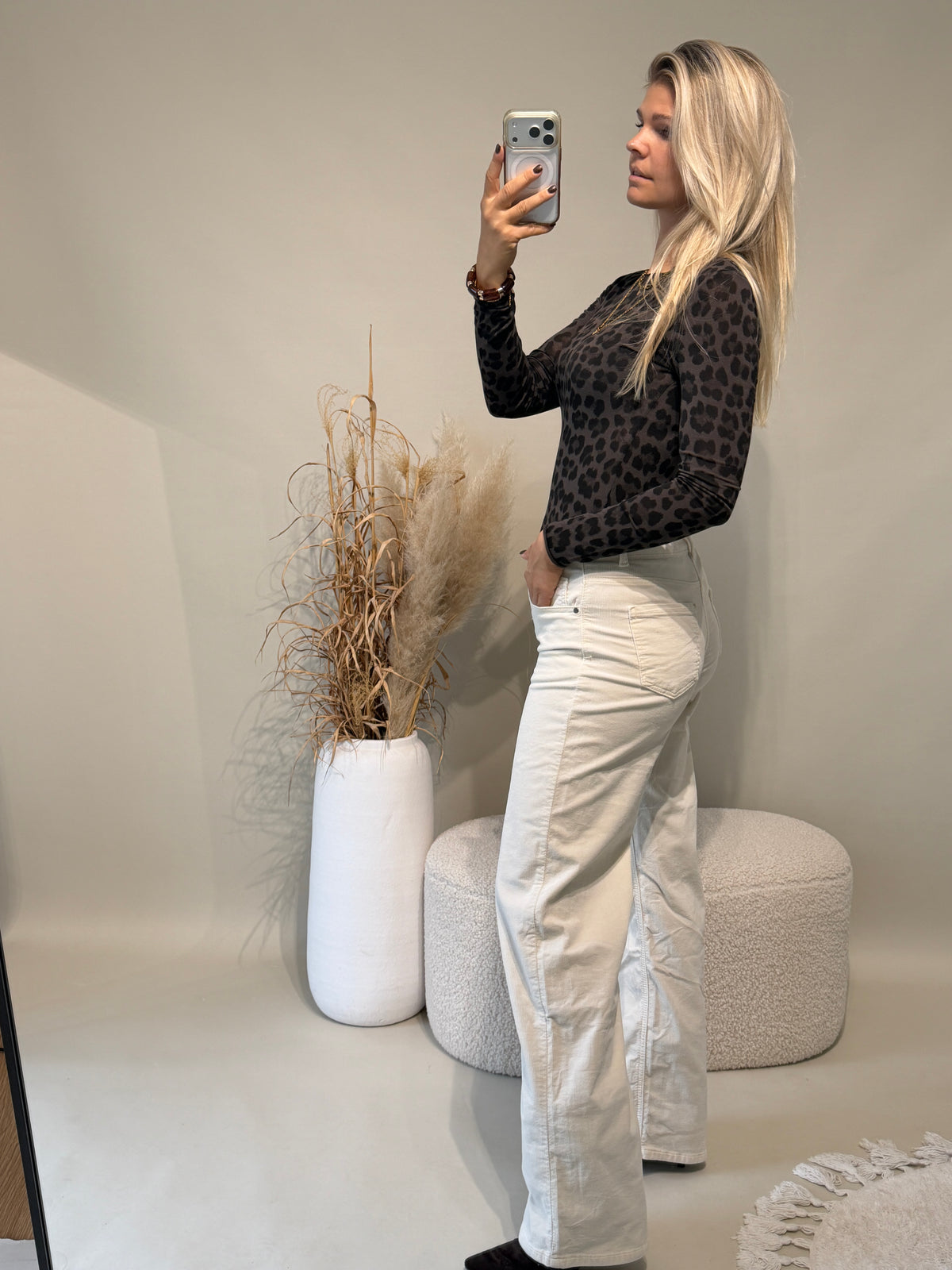 Shirt in Schokobraun Leo