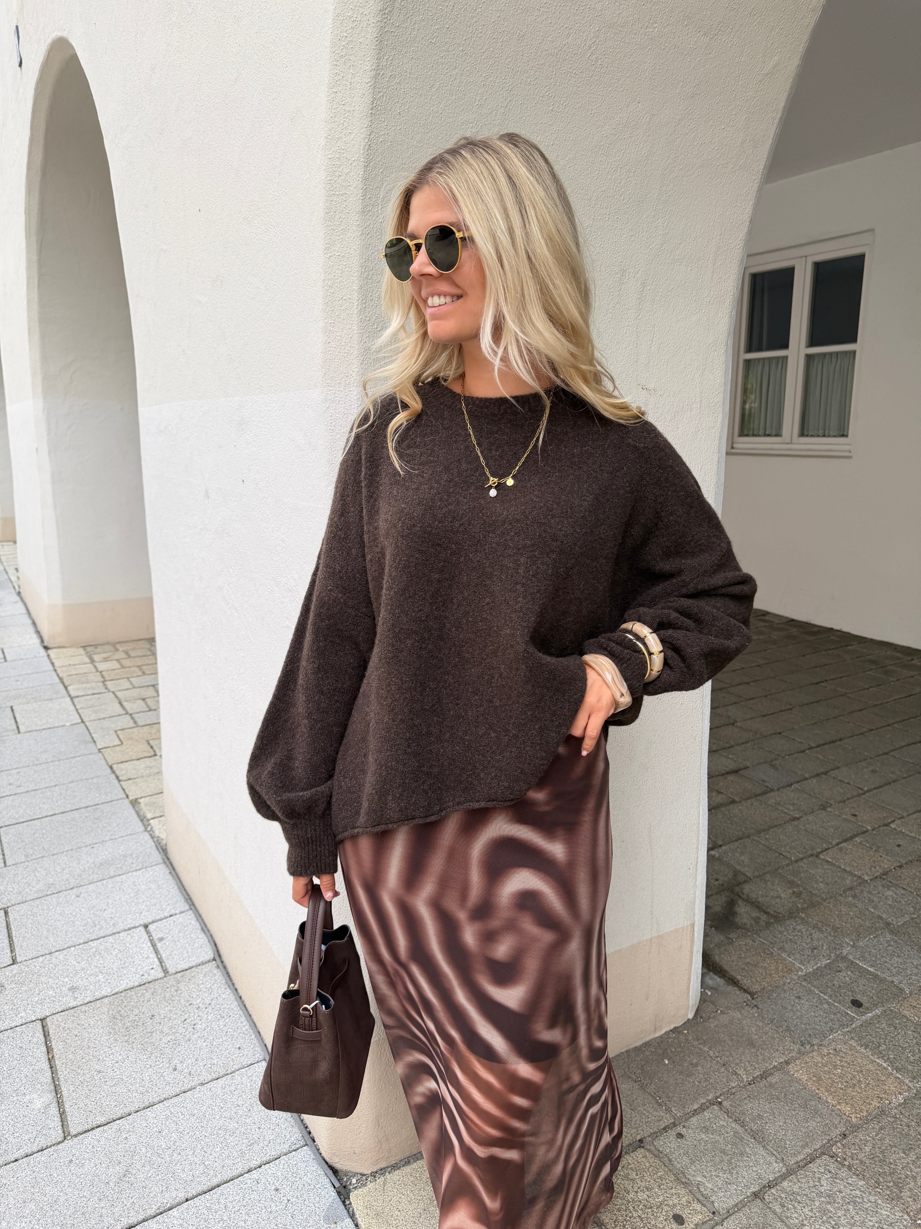 Pullover in Schokobraun
