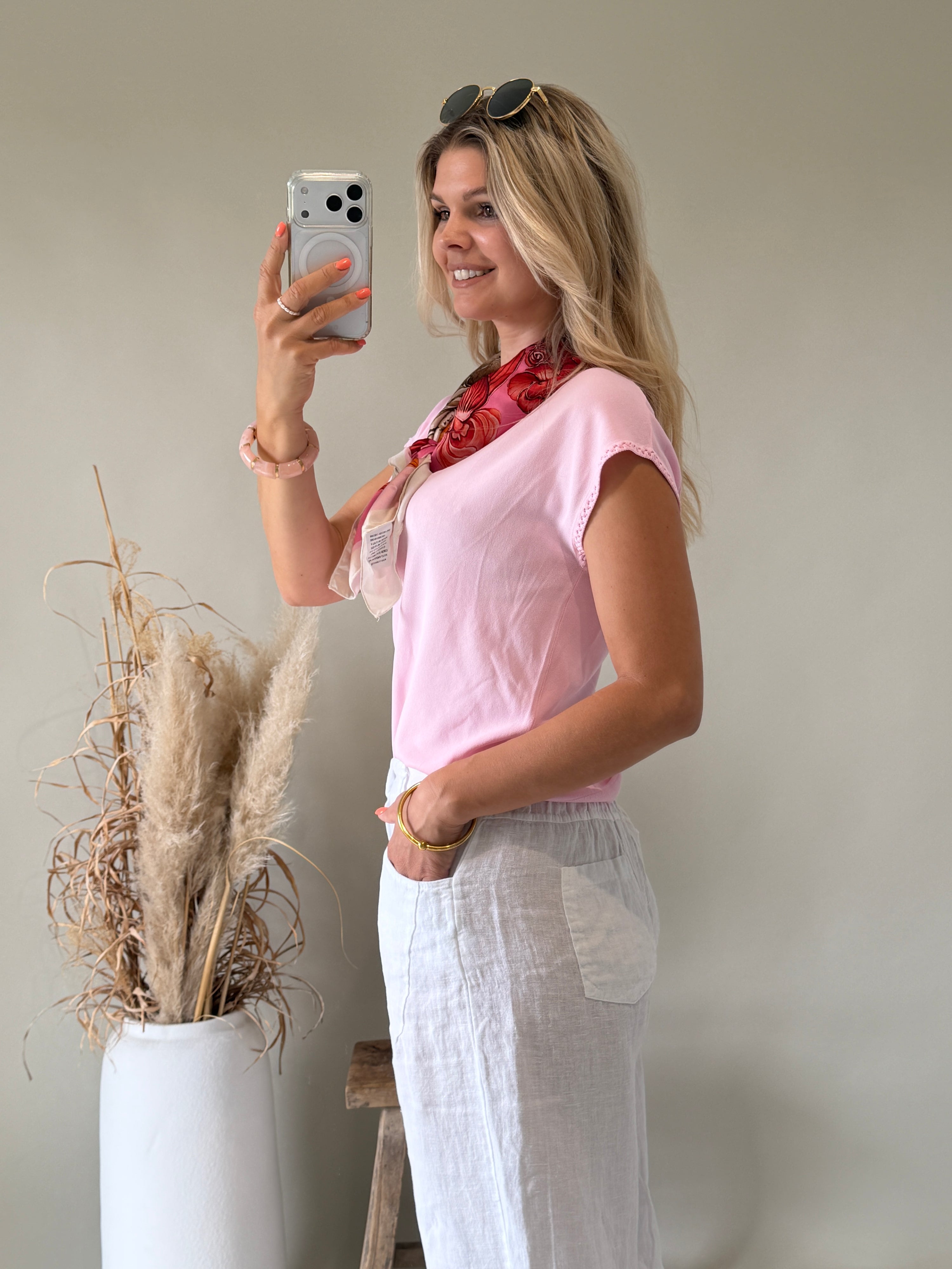 Pullover in Rosa ( Kurzarm )