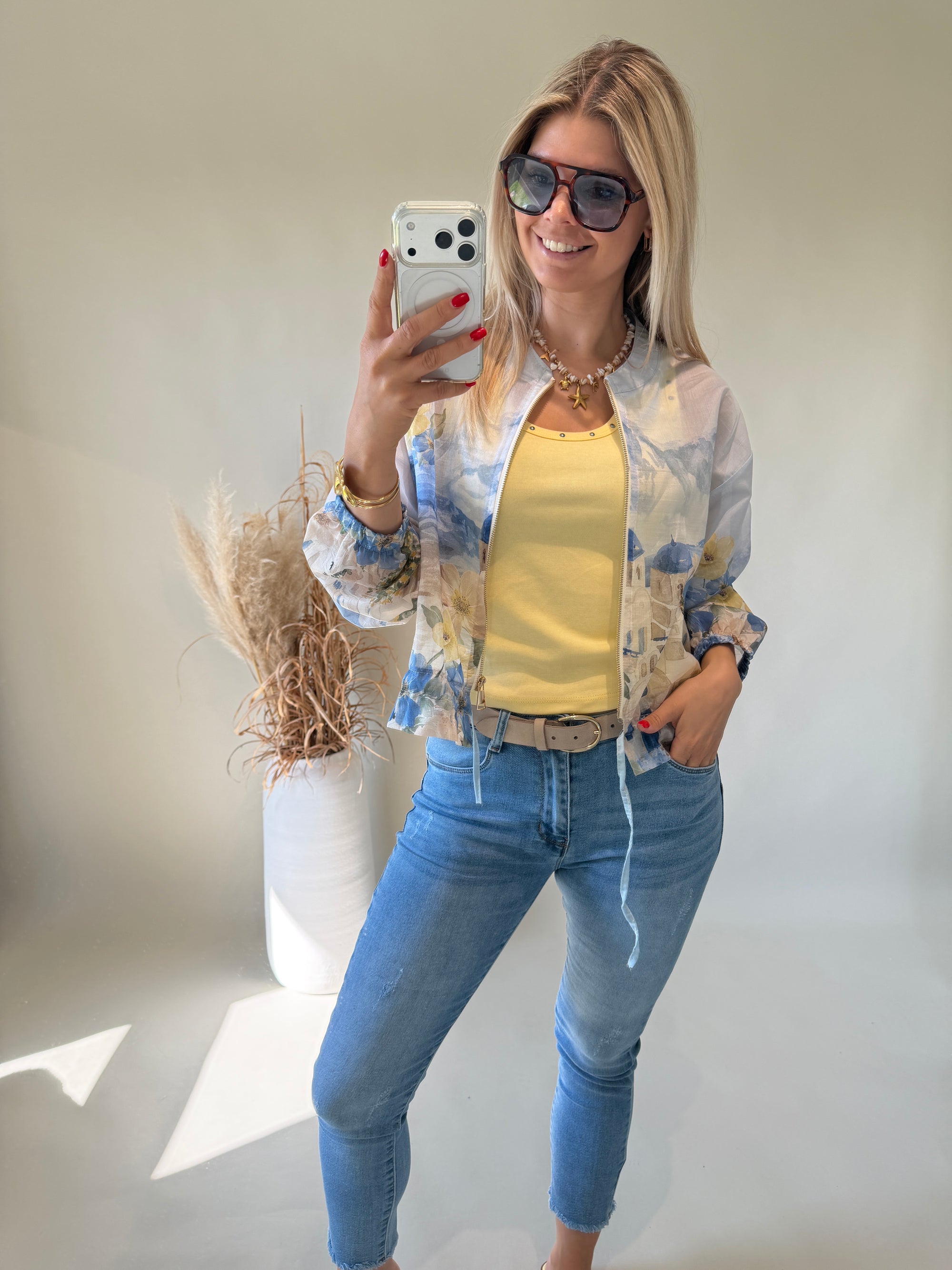 Jacke in Hellblau ( Bunt )