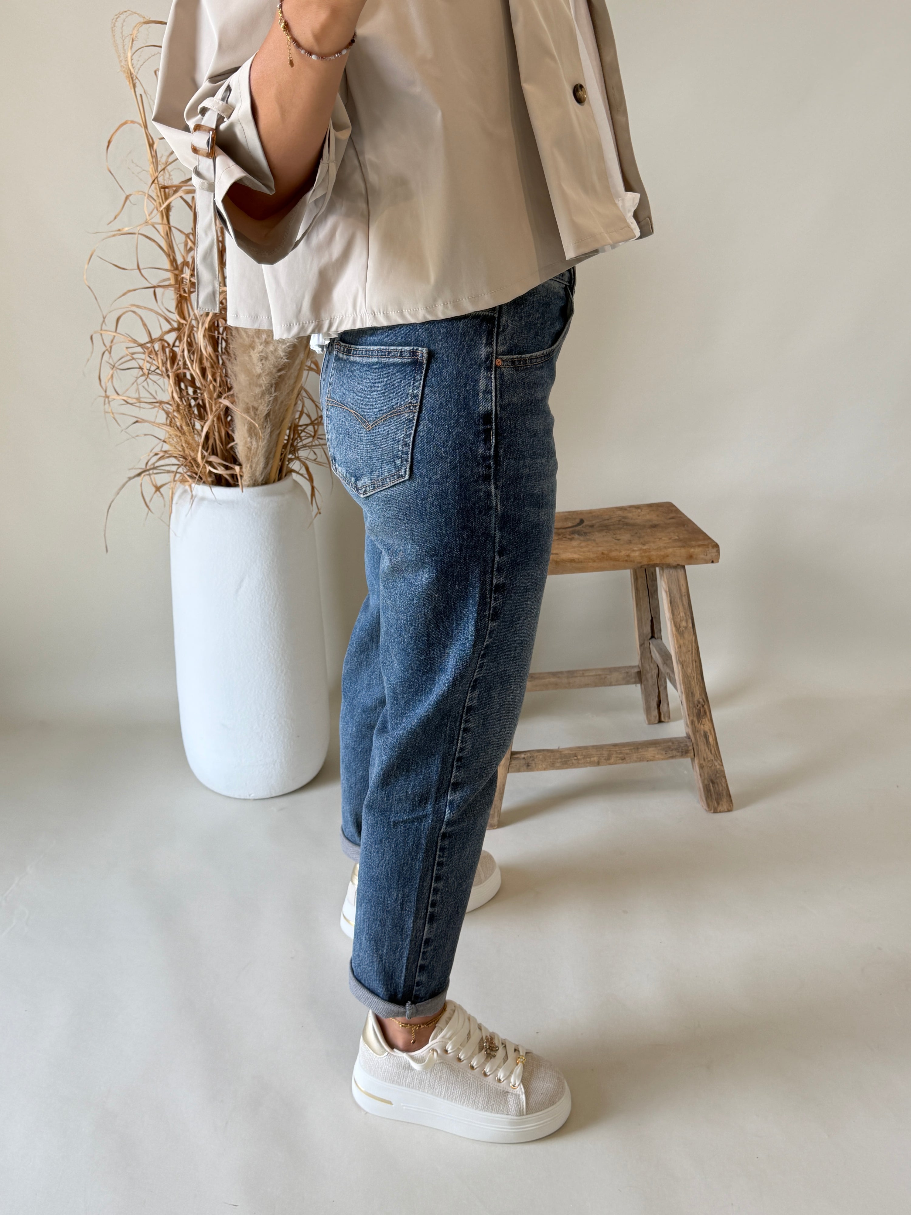 Jeans in Dunkelblau ( Mom Fit )