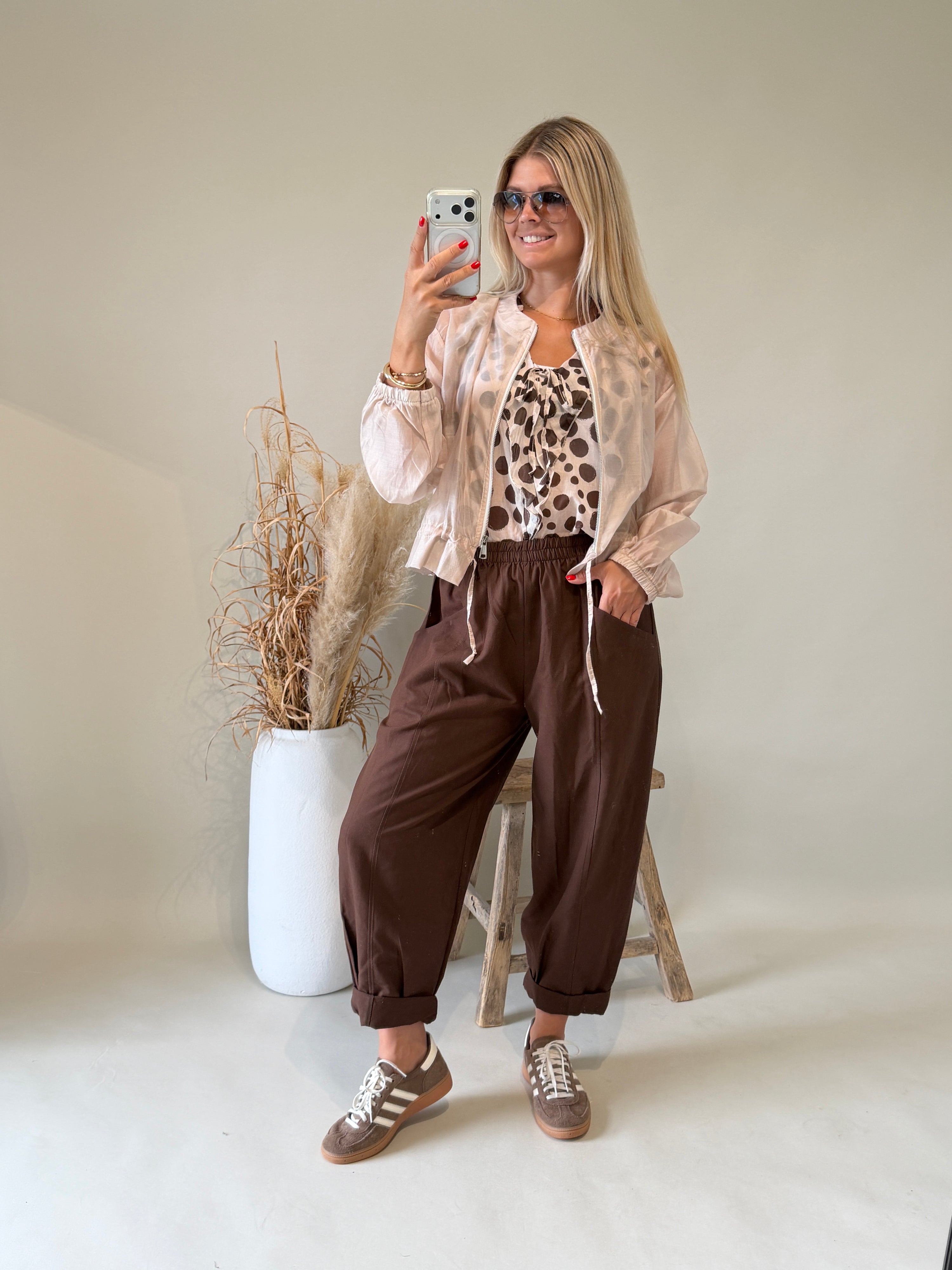 Jacke in Beige ( Transparent )