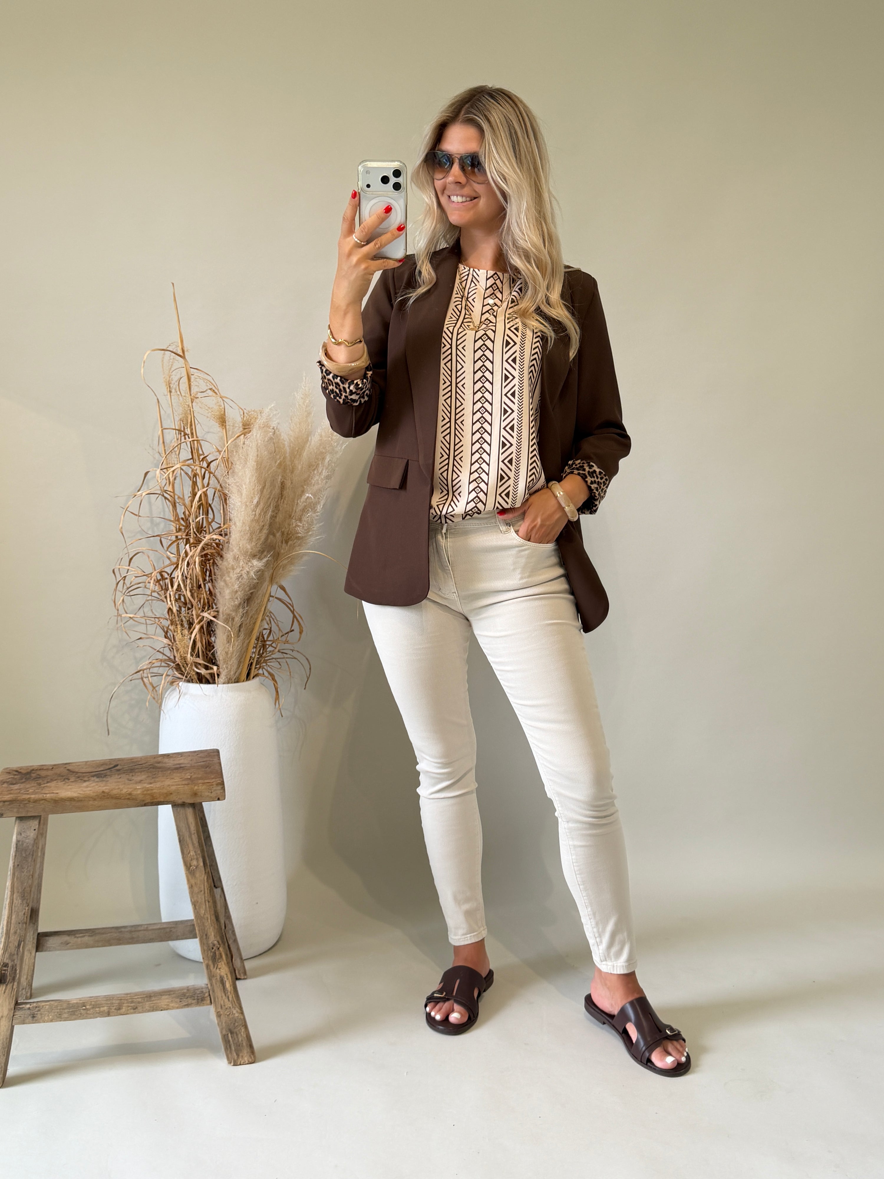 Jeans in Beige ( Push up )