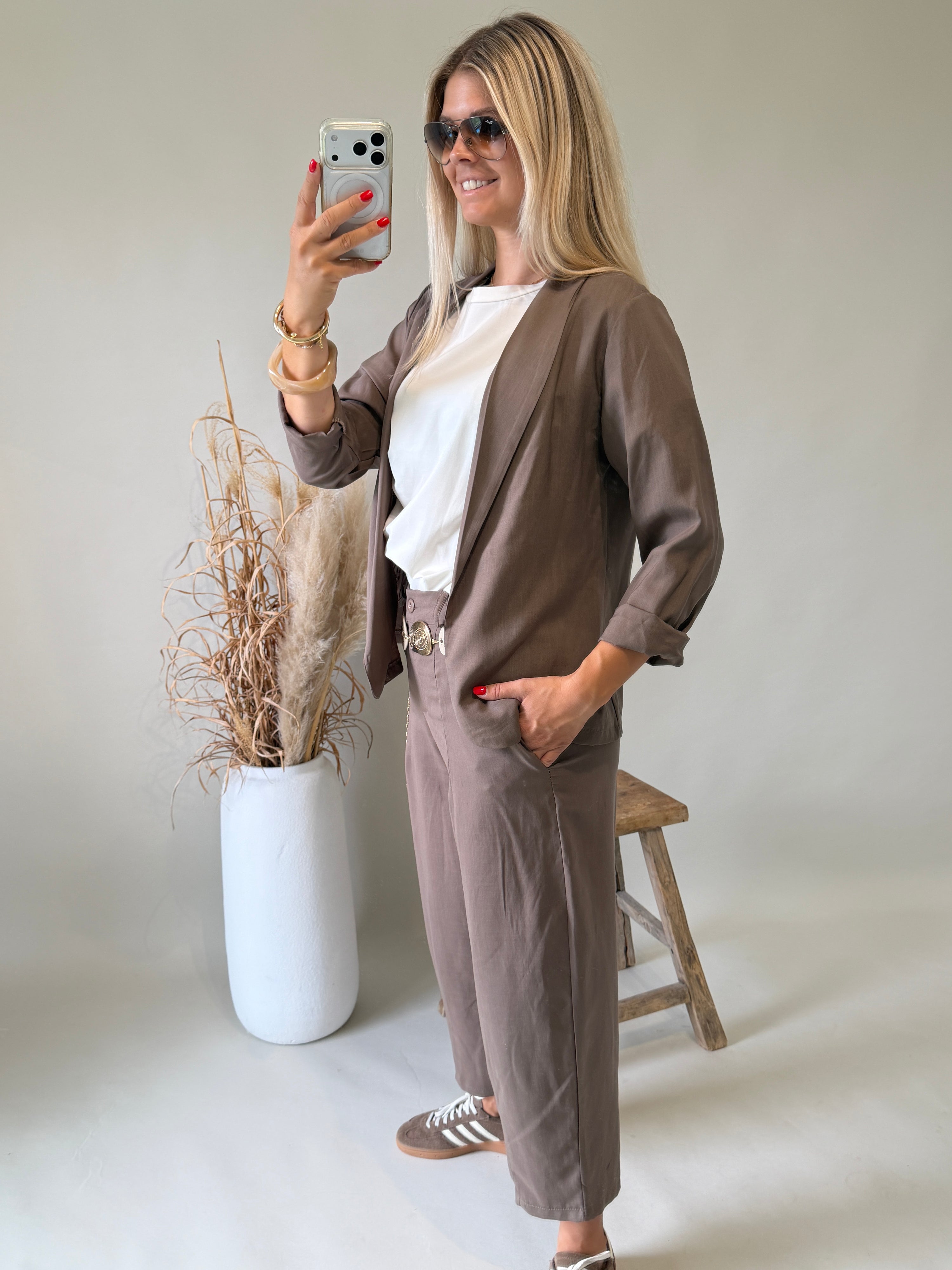 Jacke in Braun