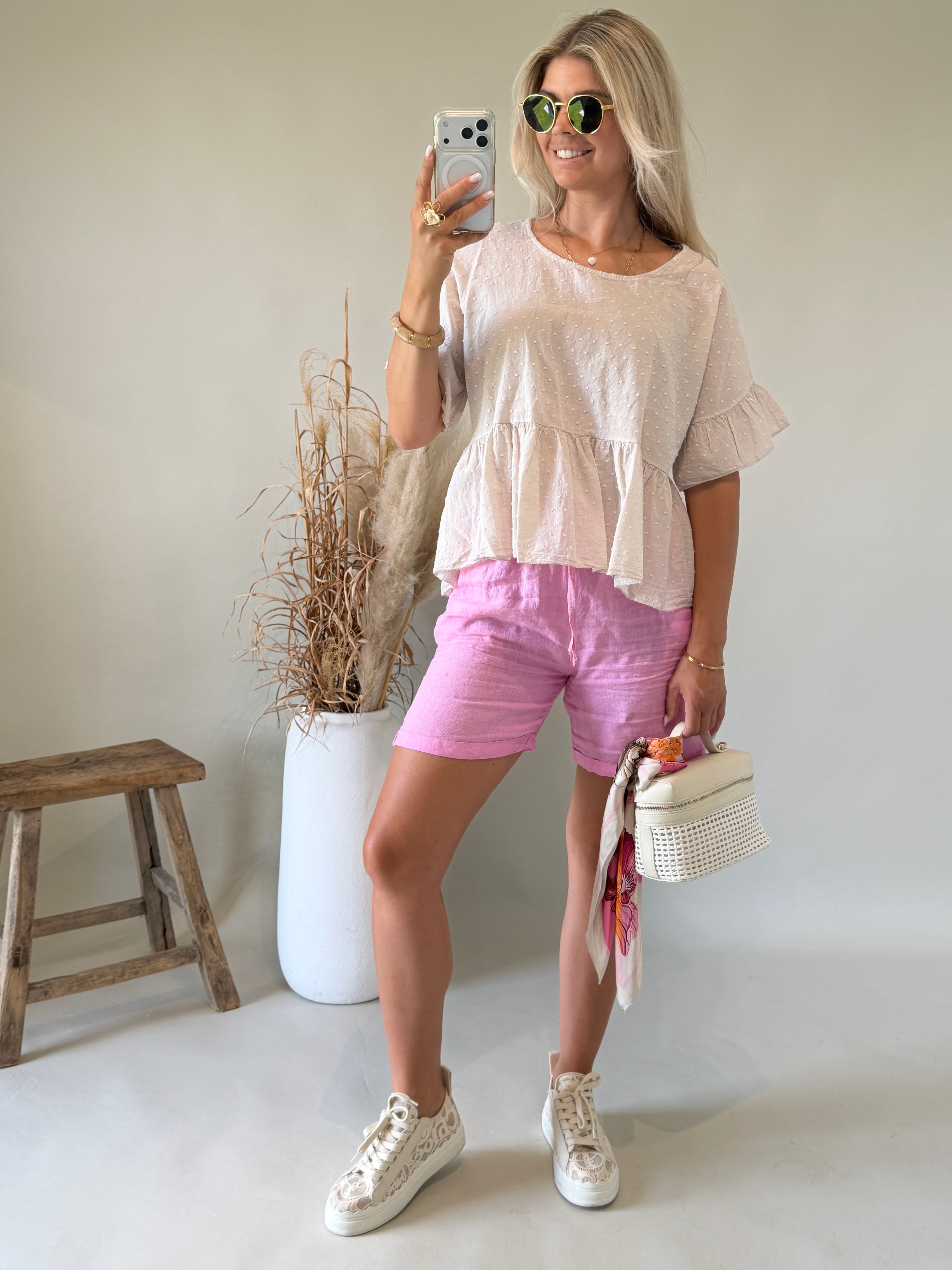 Hose (Kurz) in Rosa