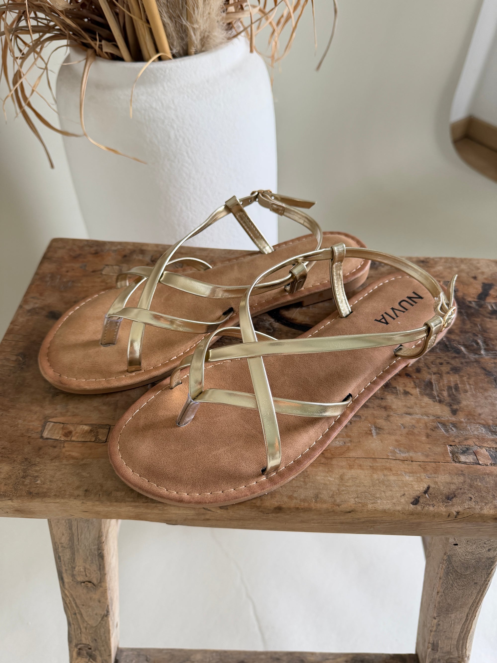 Sandalen in Gold
