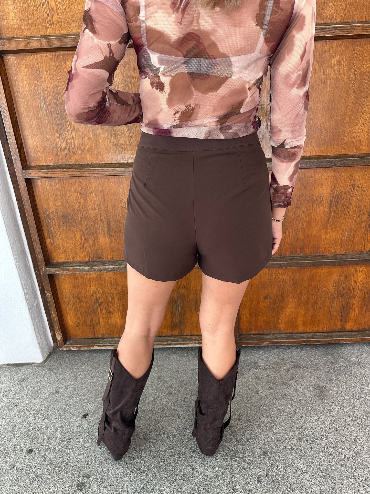 hosen-rock in schokobraun (skort)