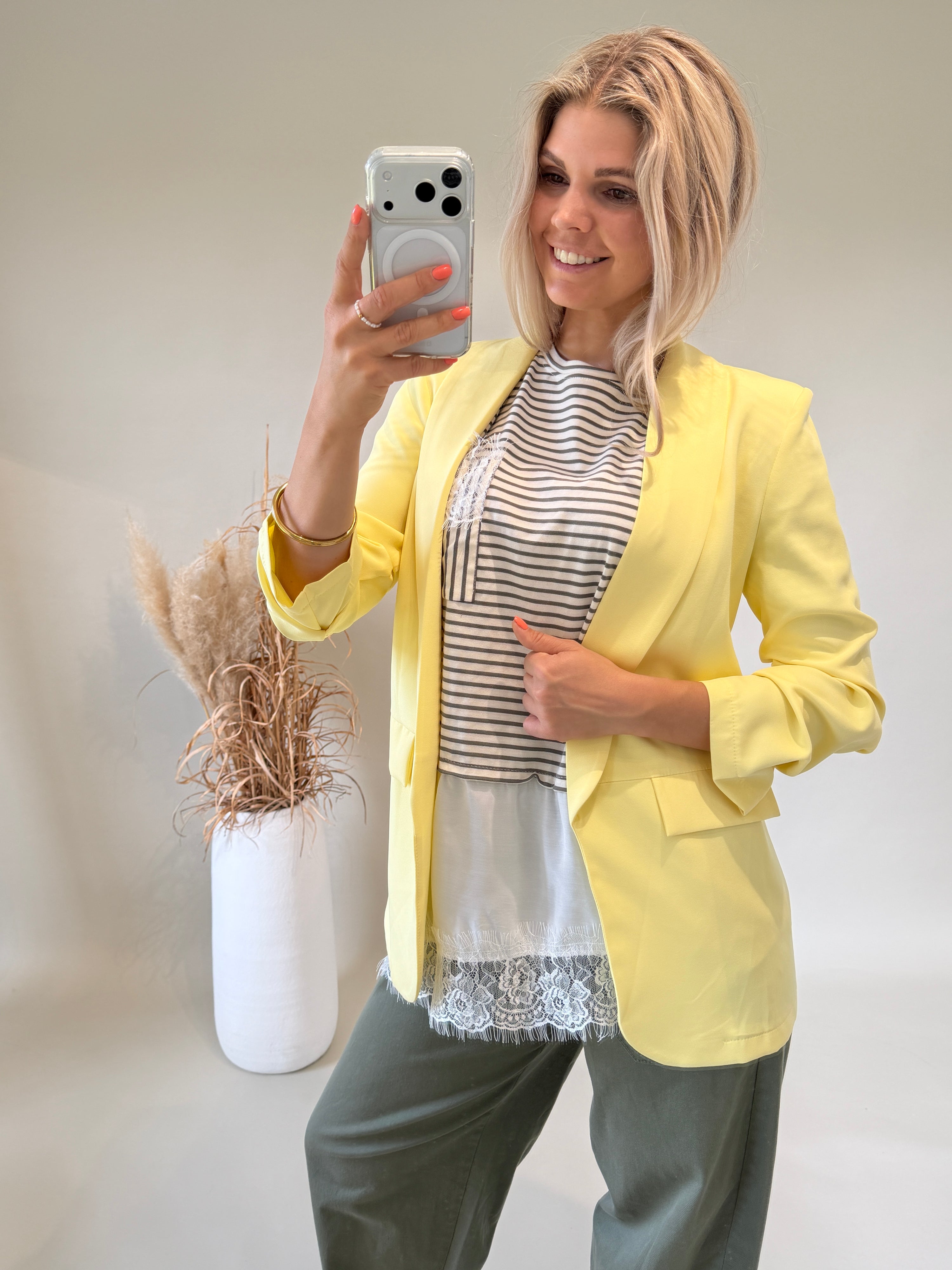 Blazer in Zitronengelb