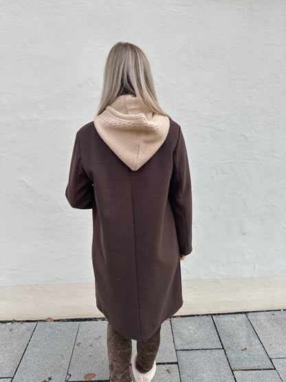 Mantel in Schokobraun