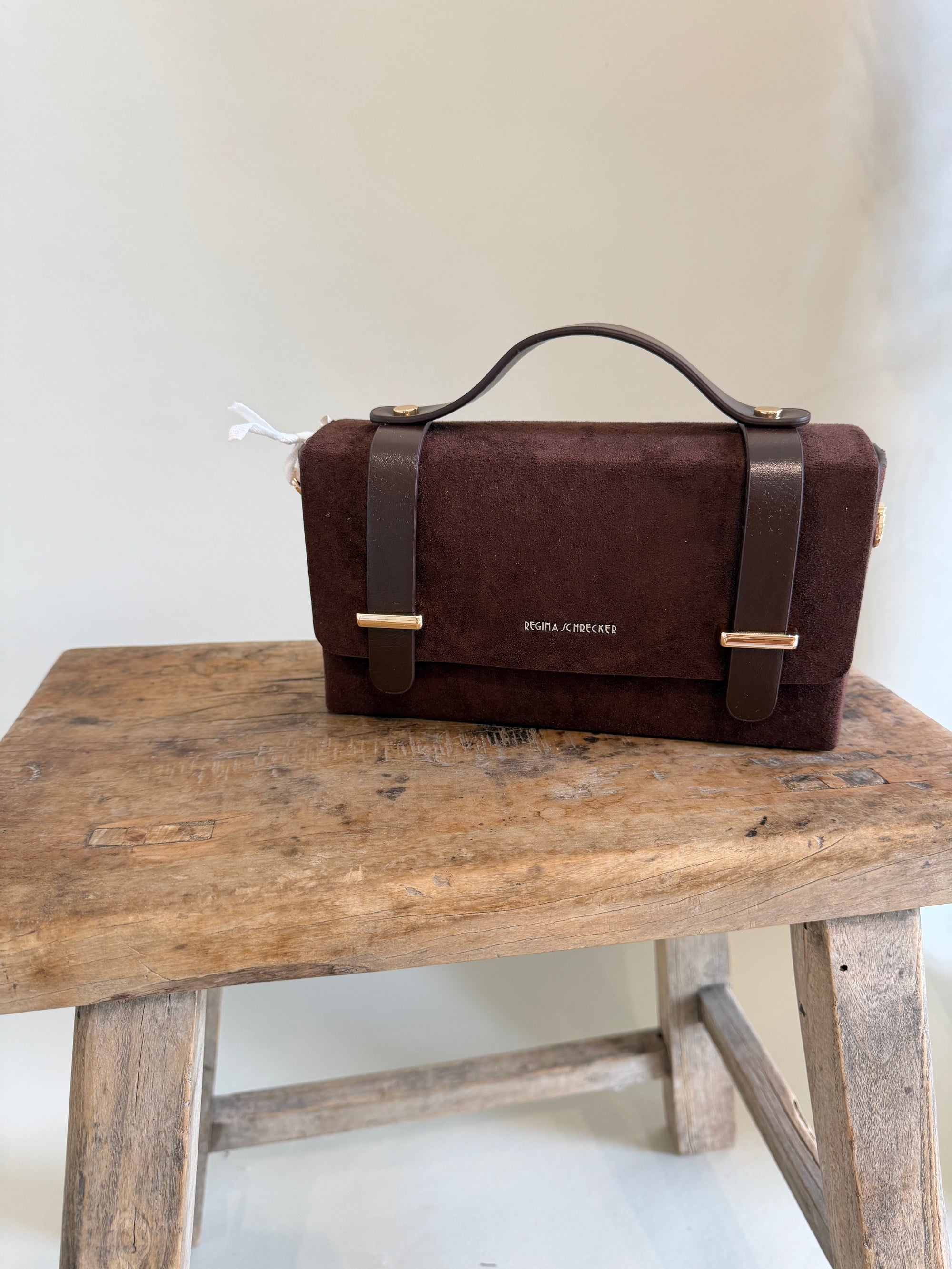 Tasche in Hellbeige und Schokobraun