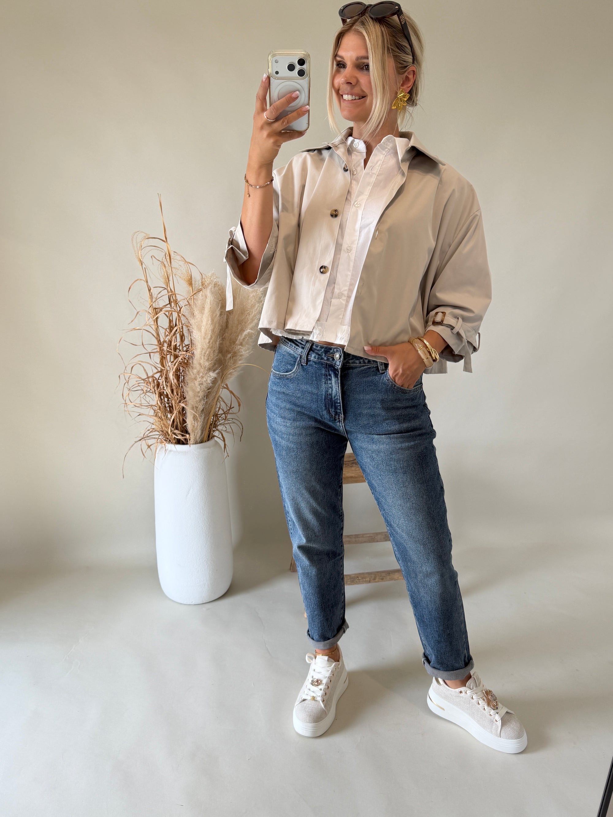 Jeans in Dunkelblau ( Mom Fit )