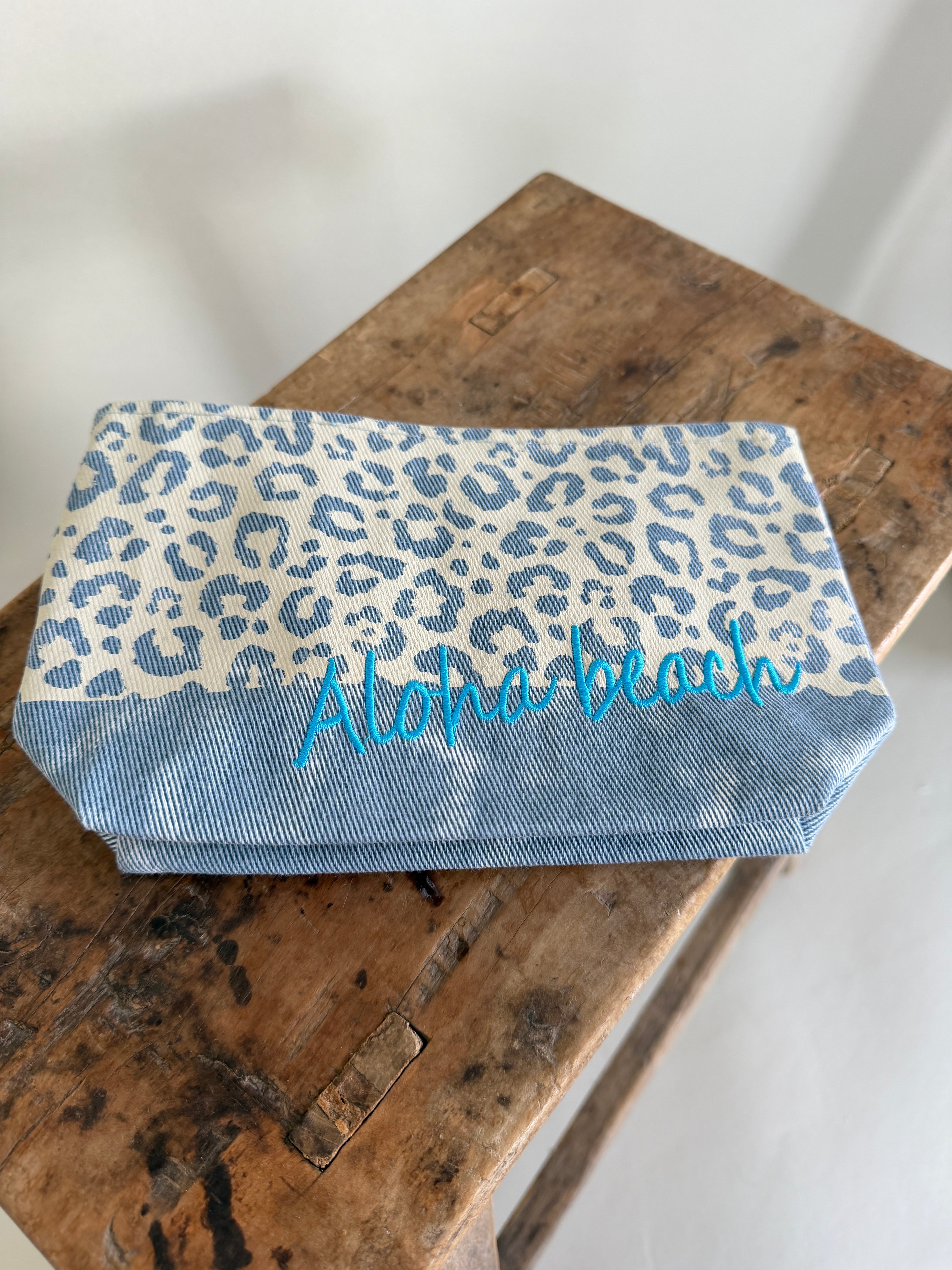 Tasche in Jeansblau mit Leo