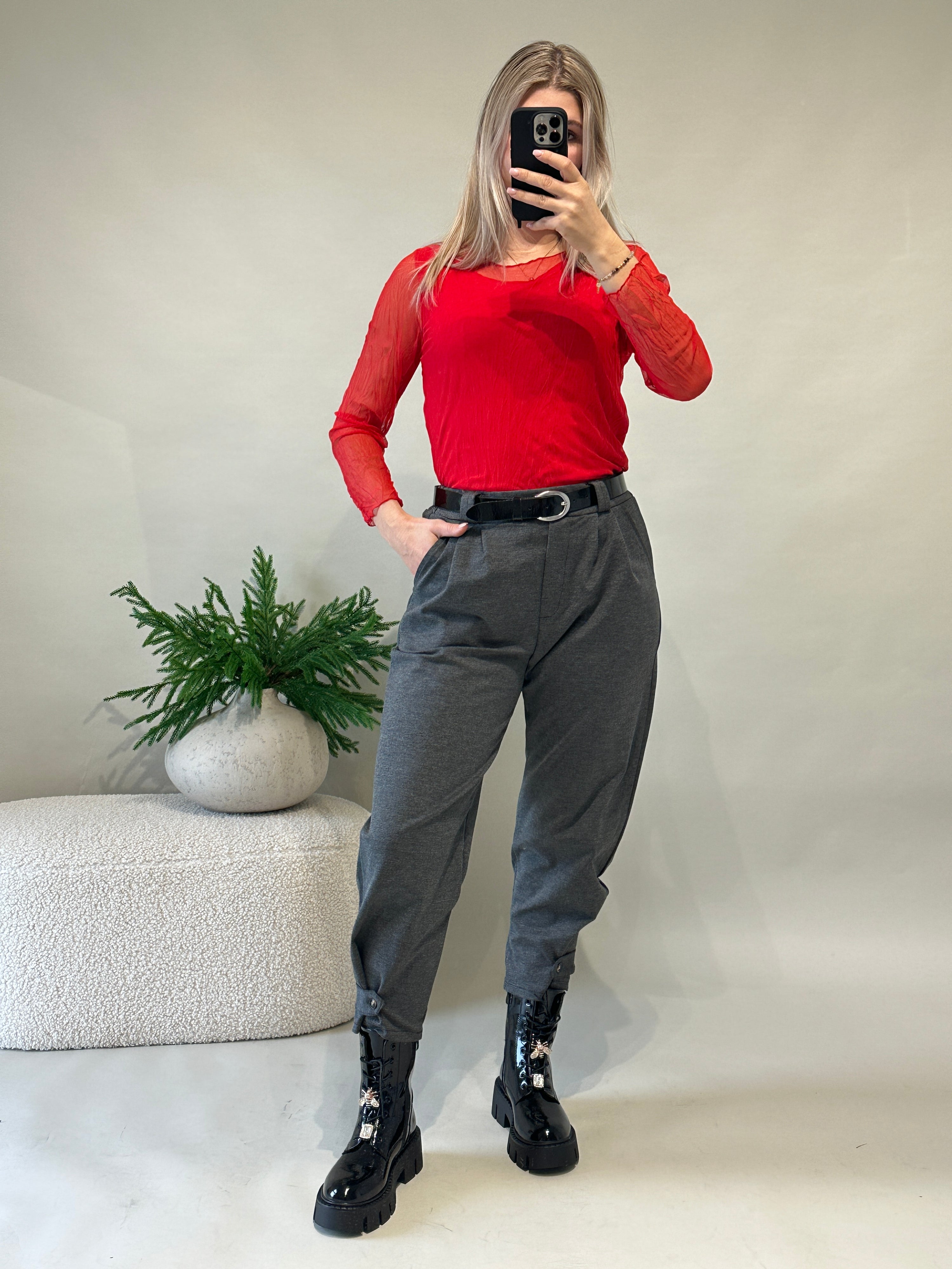 Netzshirt in Rot