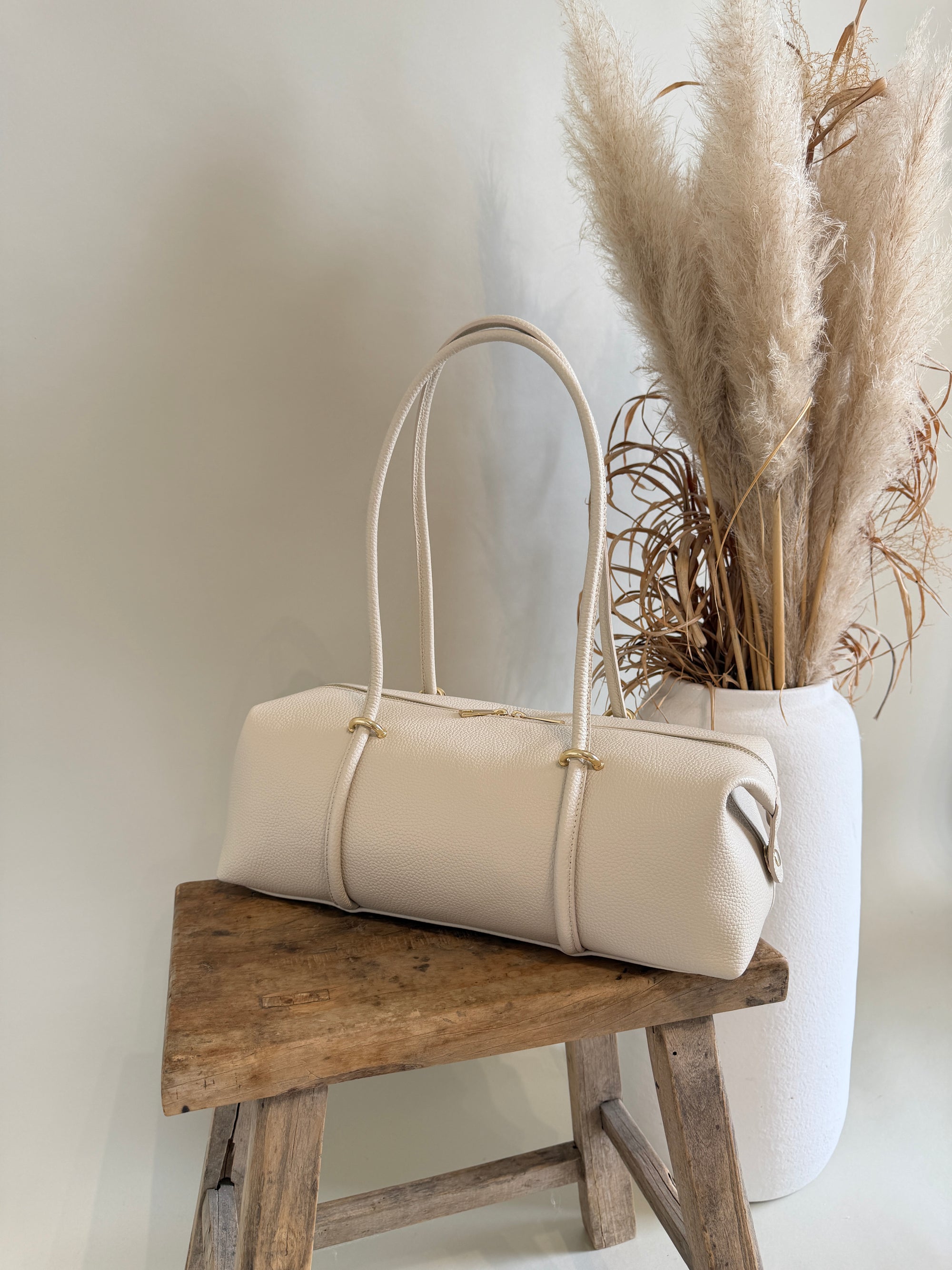 Tasche in Beige ( Echtleder )