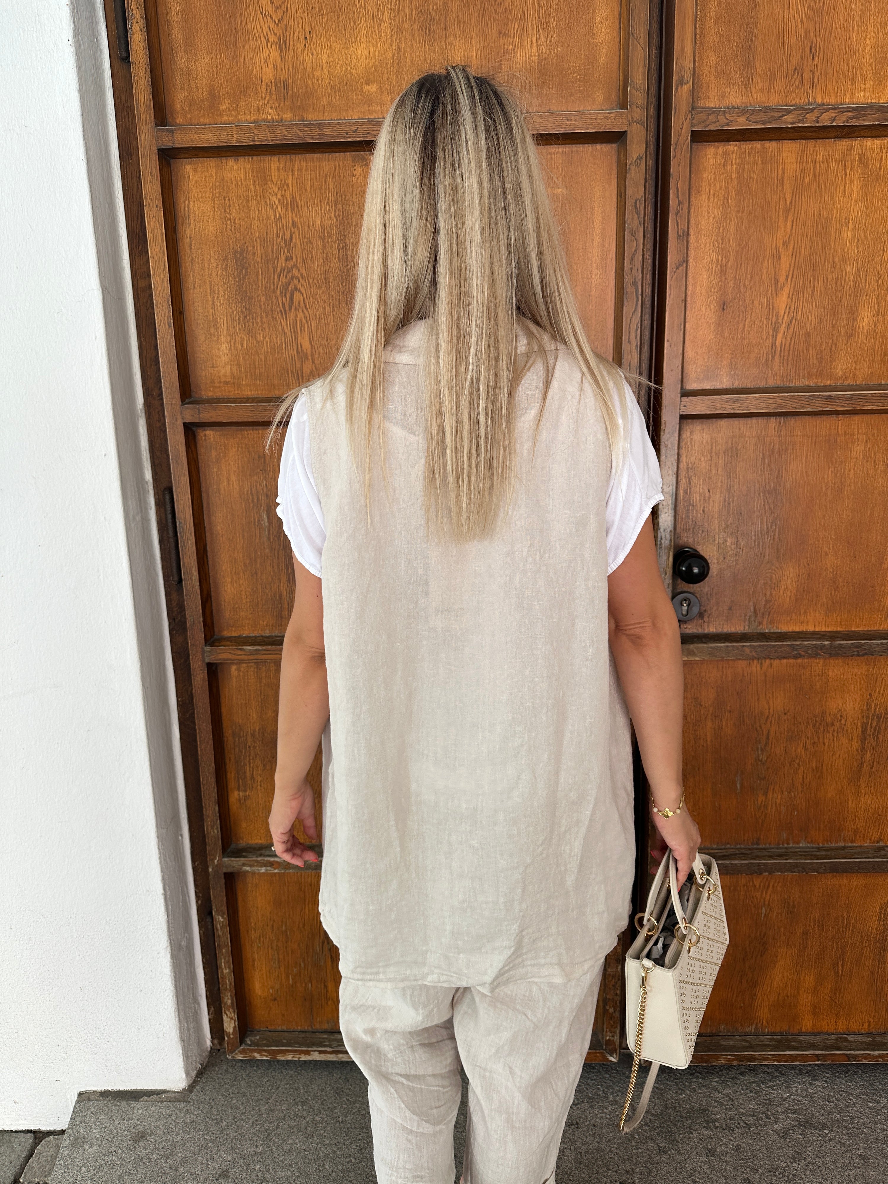 Blazer in Beige Kurzarm