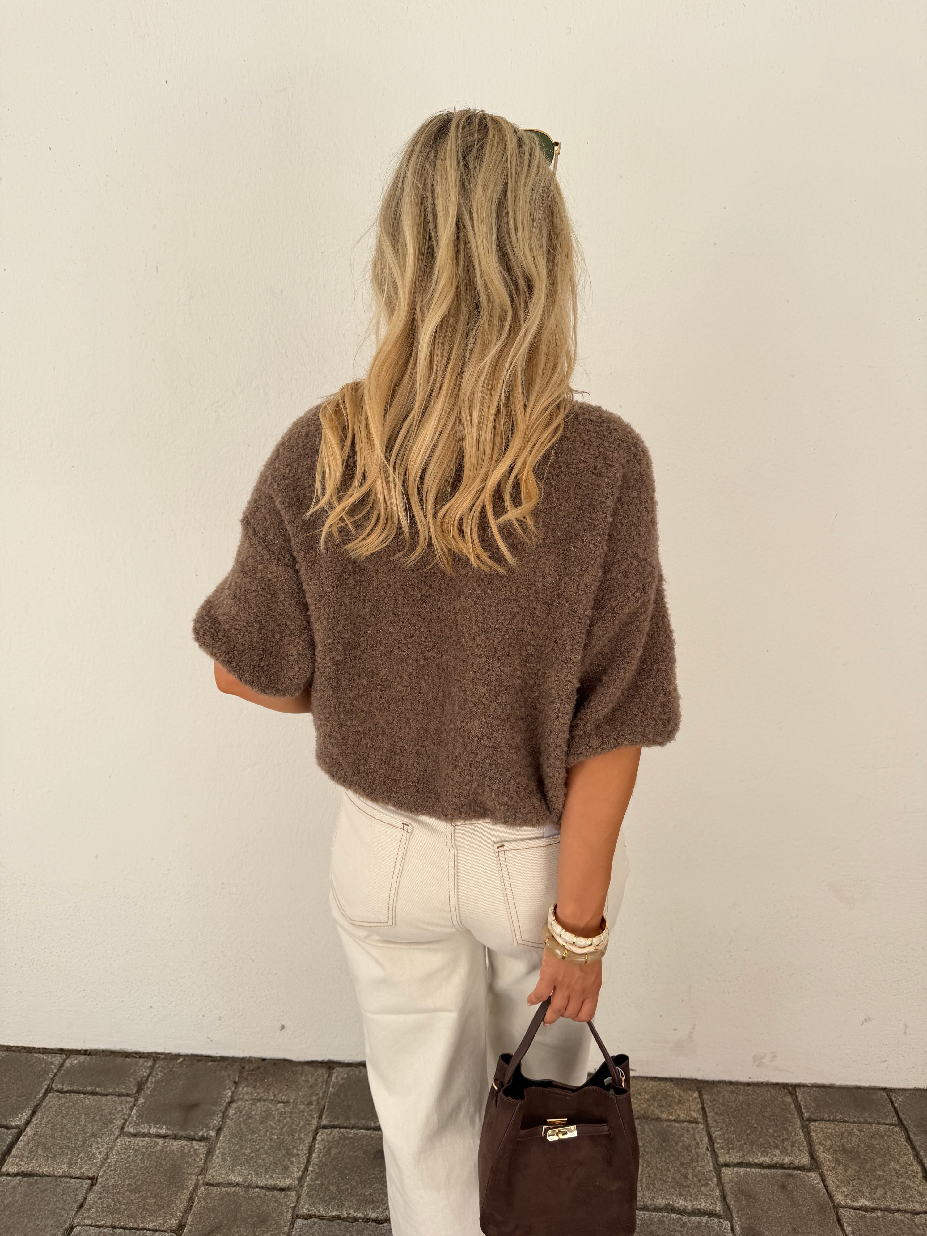 Pullover in Nussbraun  ( Kurzarm )