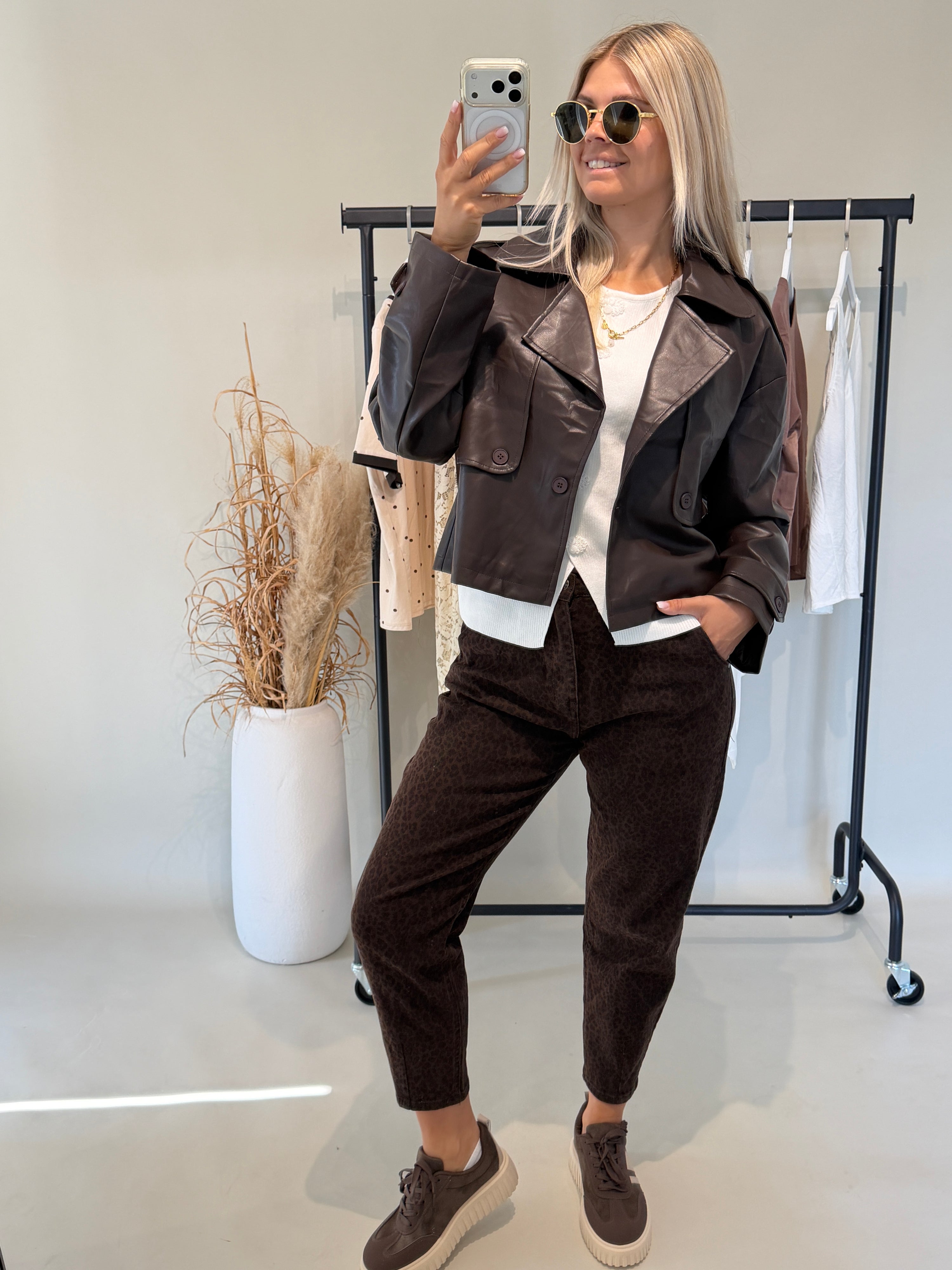 Jeans Mom-Fit in Leo