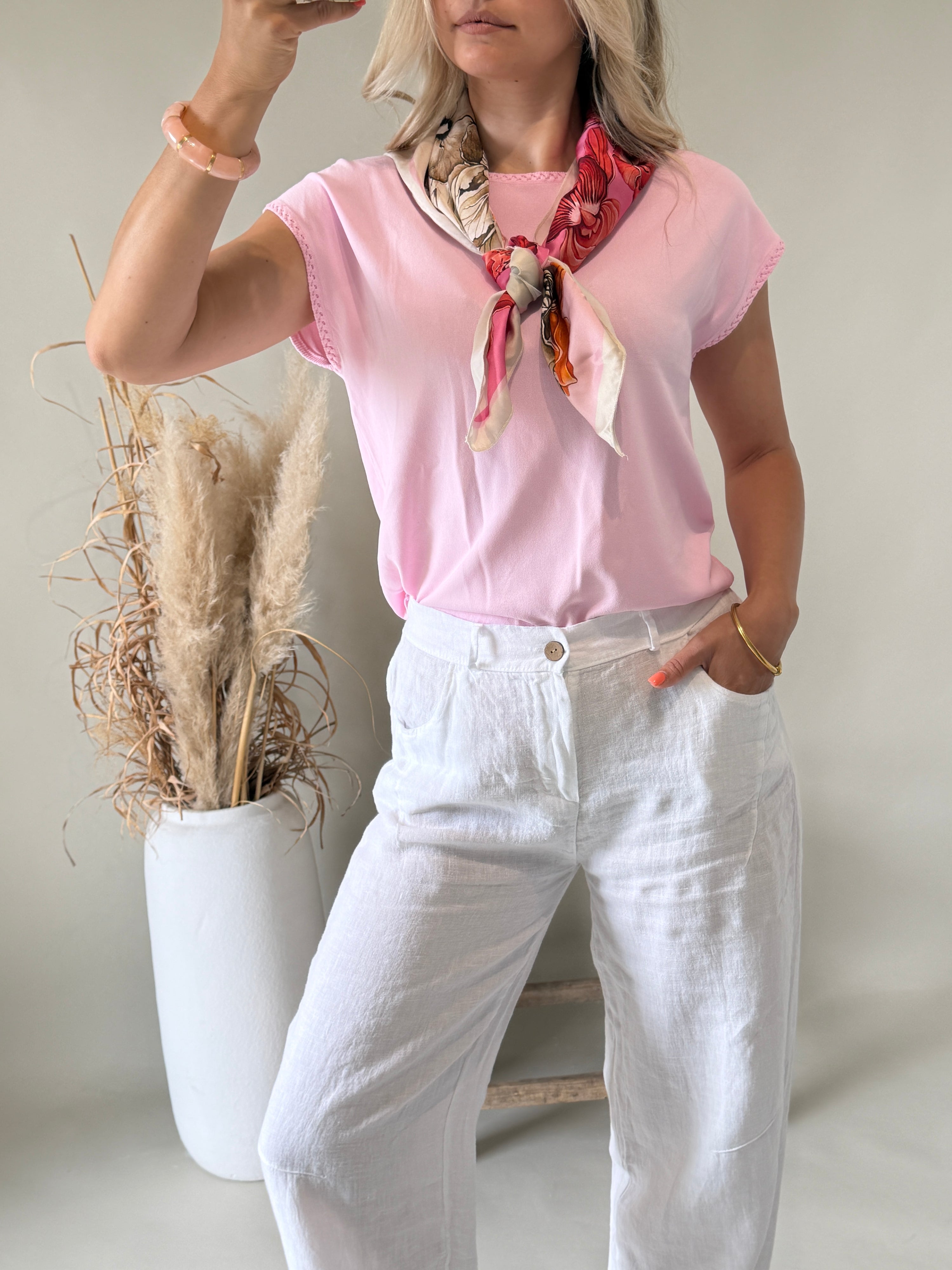 Pullover in Rosa ( Kurzarm )
