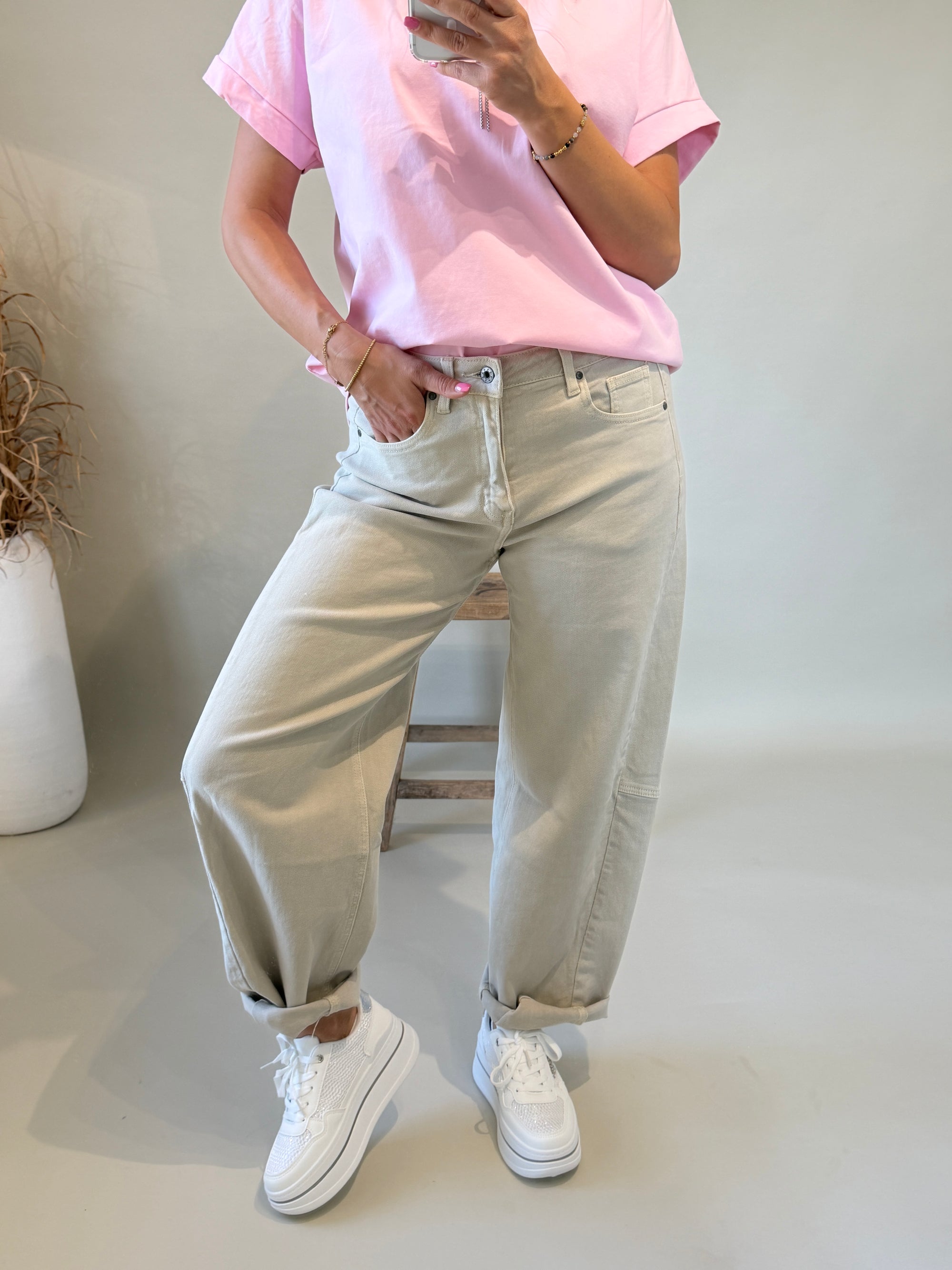 Jeans in Beige ( Ballon)