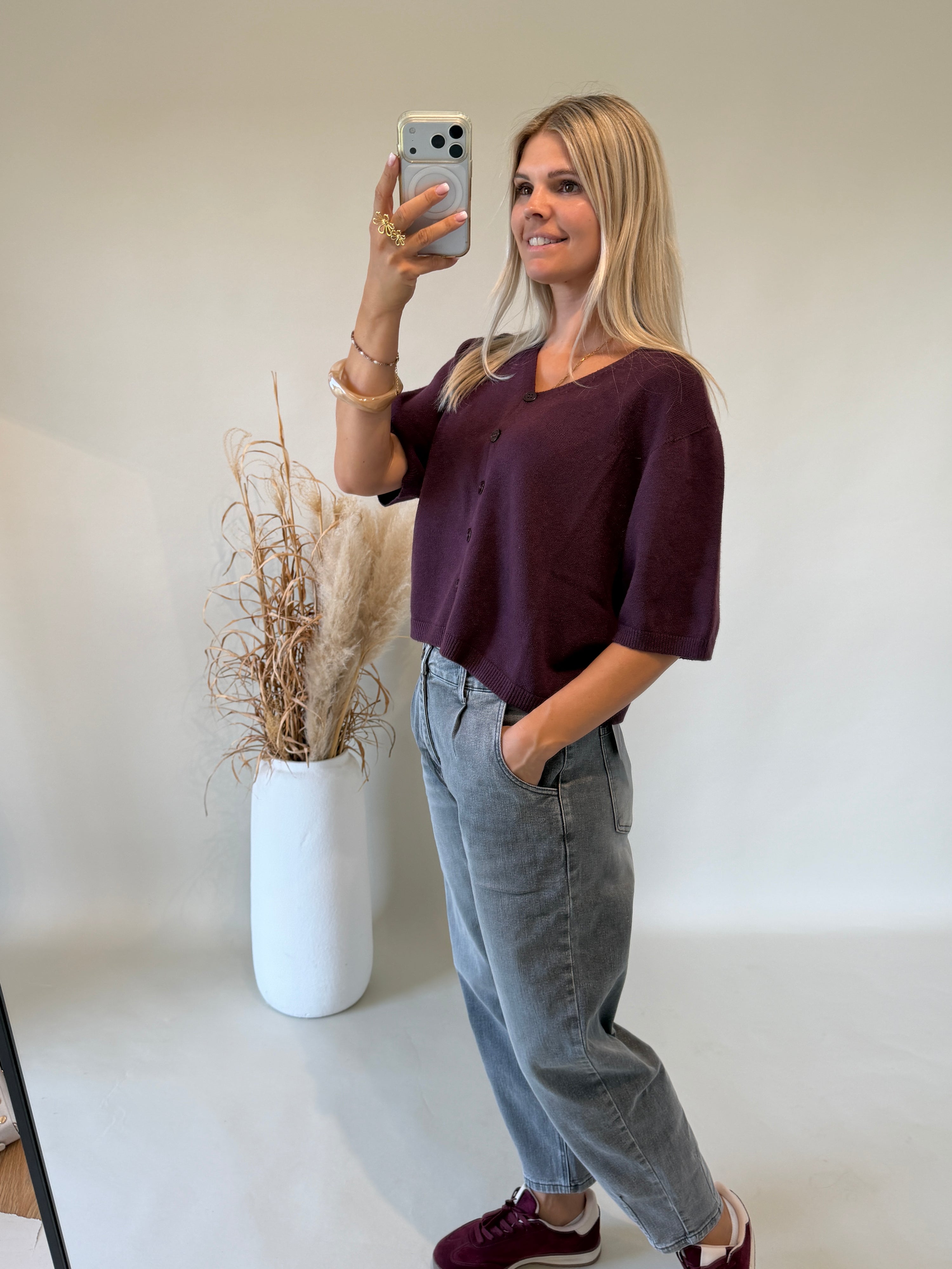 Jacke in Burgundy (  Kurzarm )