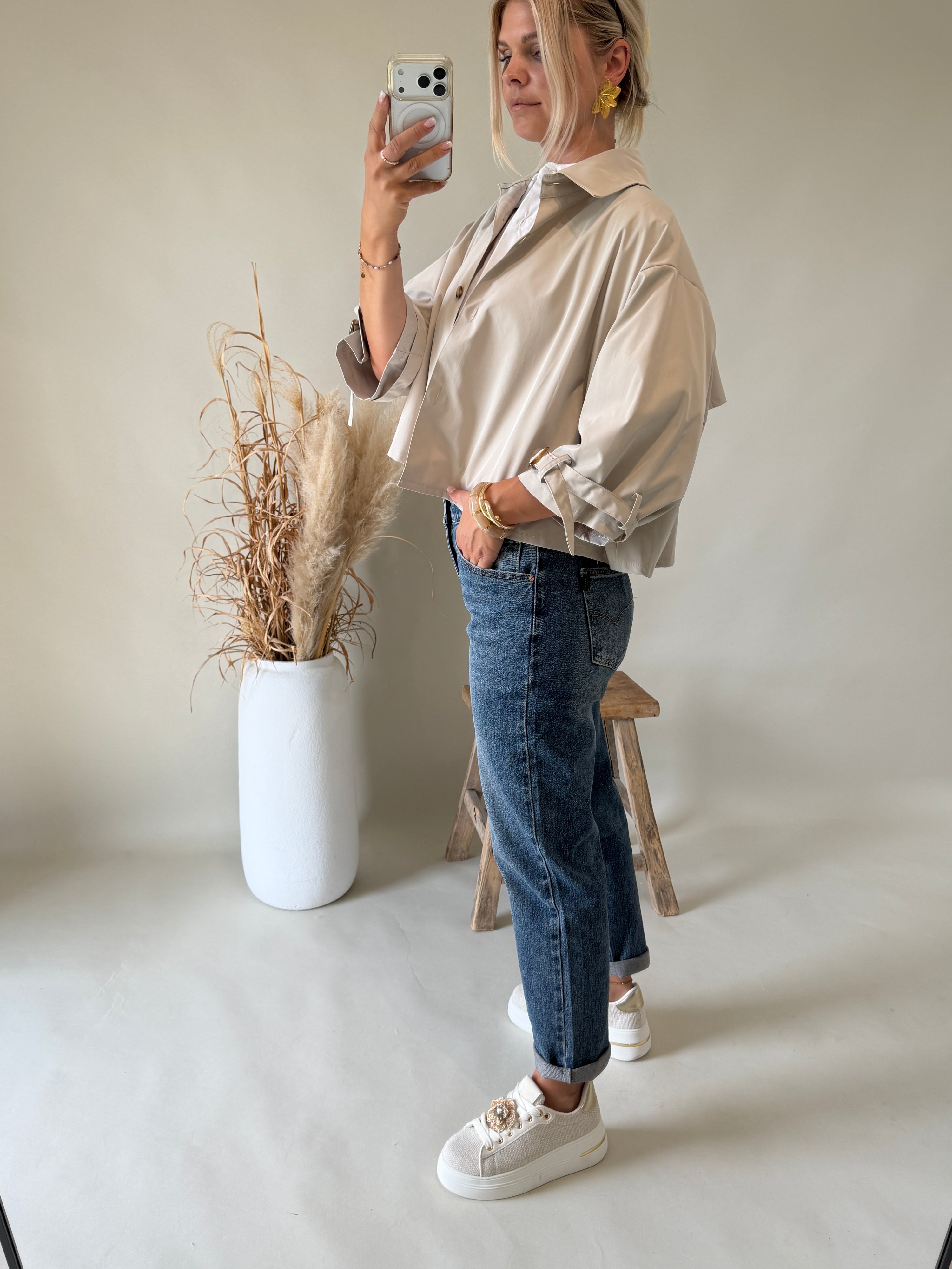 Jeans in Dunkelblau ( Mom Fit )