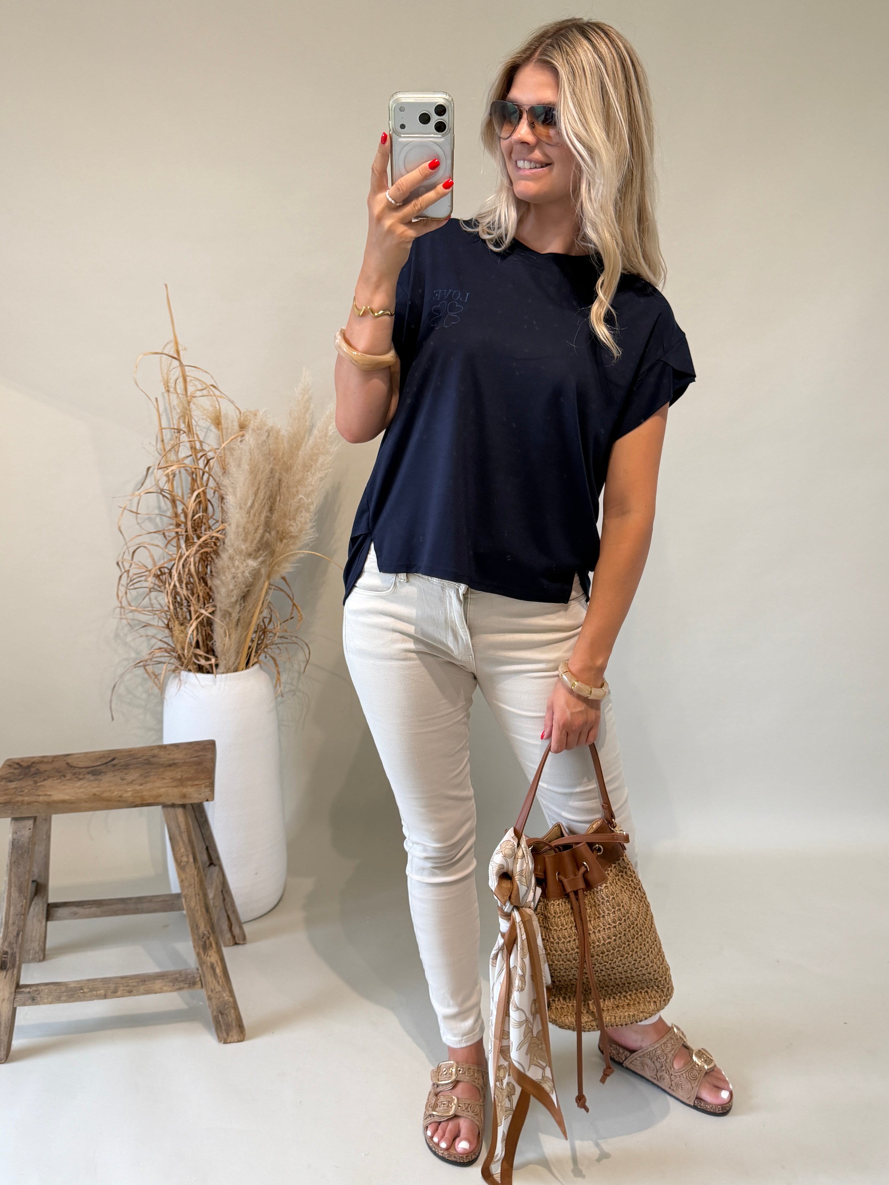 T - Shirt in Dunkelblau