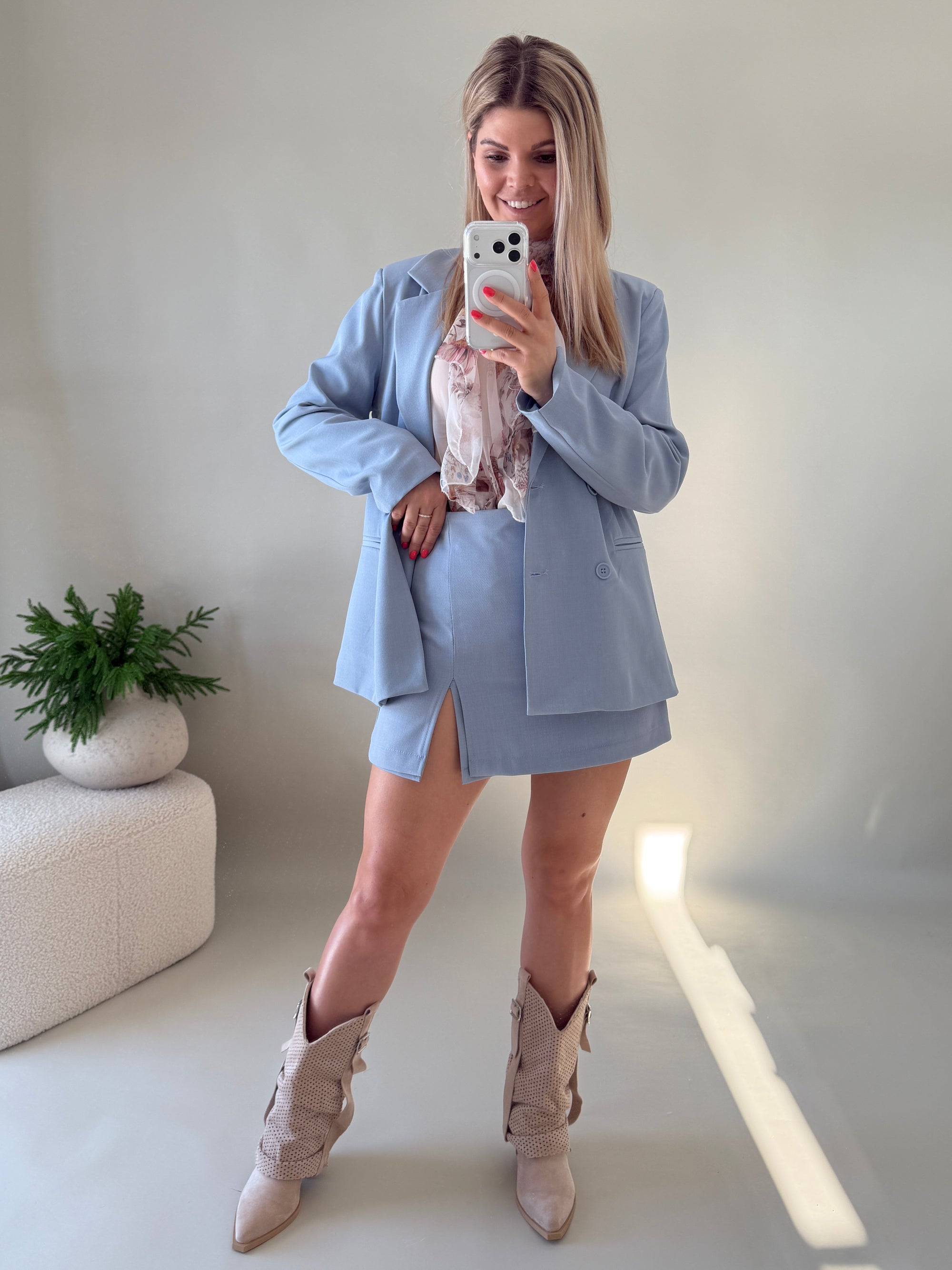 Skort in Hellblau