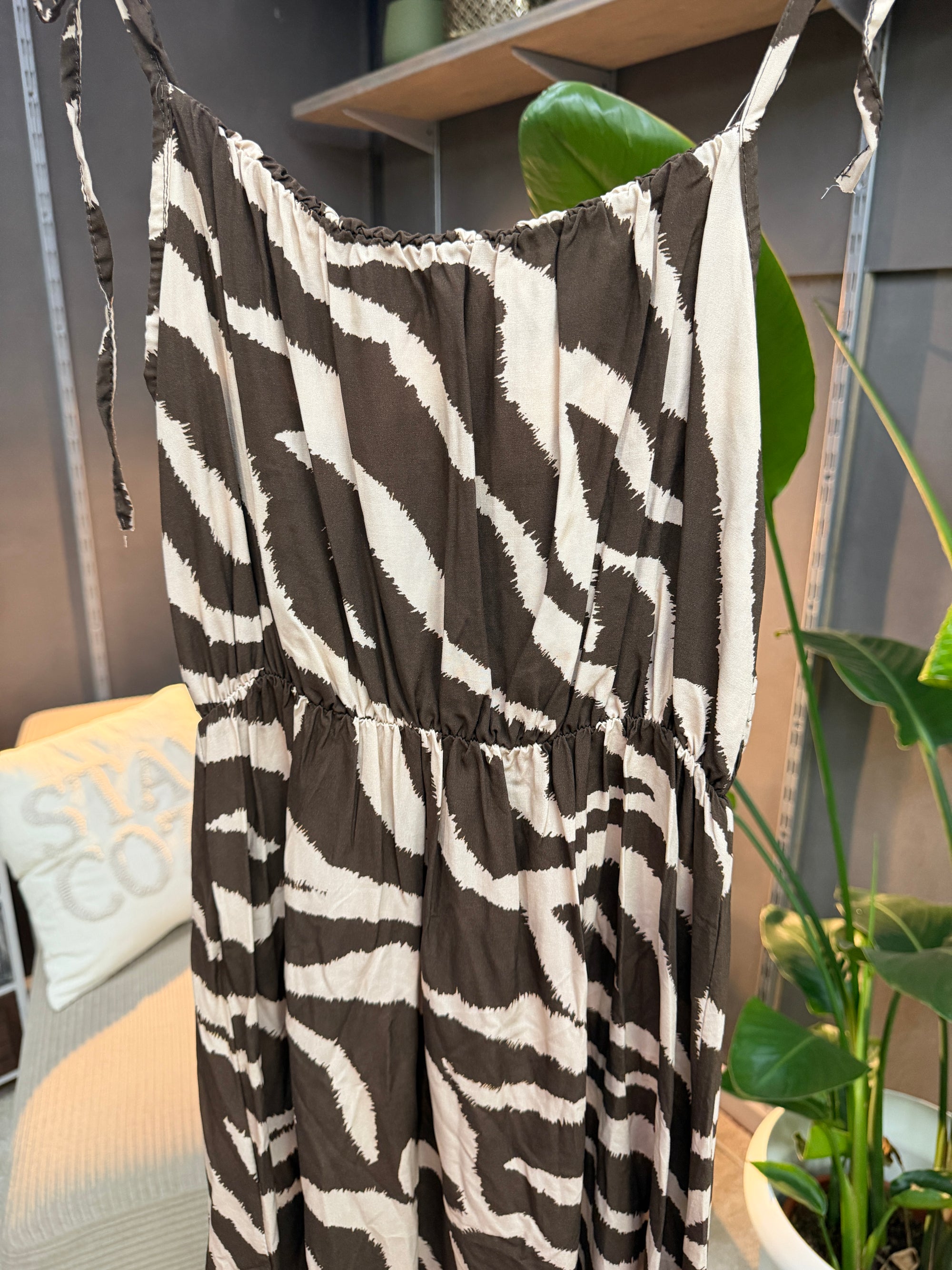 #12 Kleid in Schokobraun/Beige
