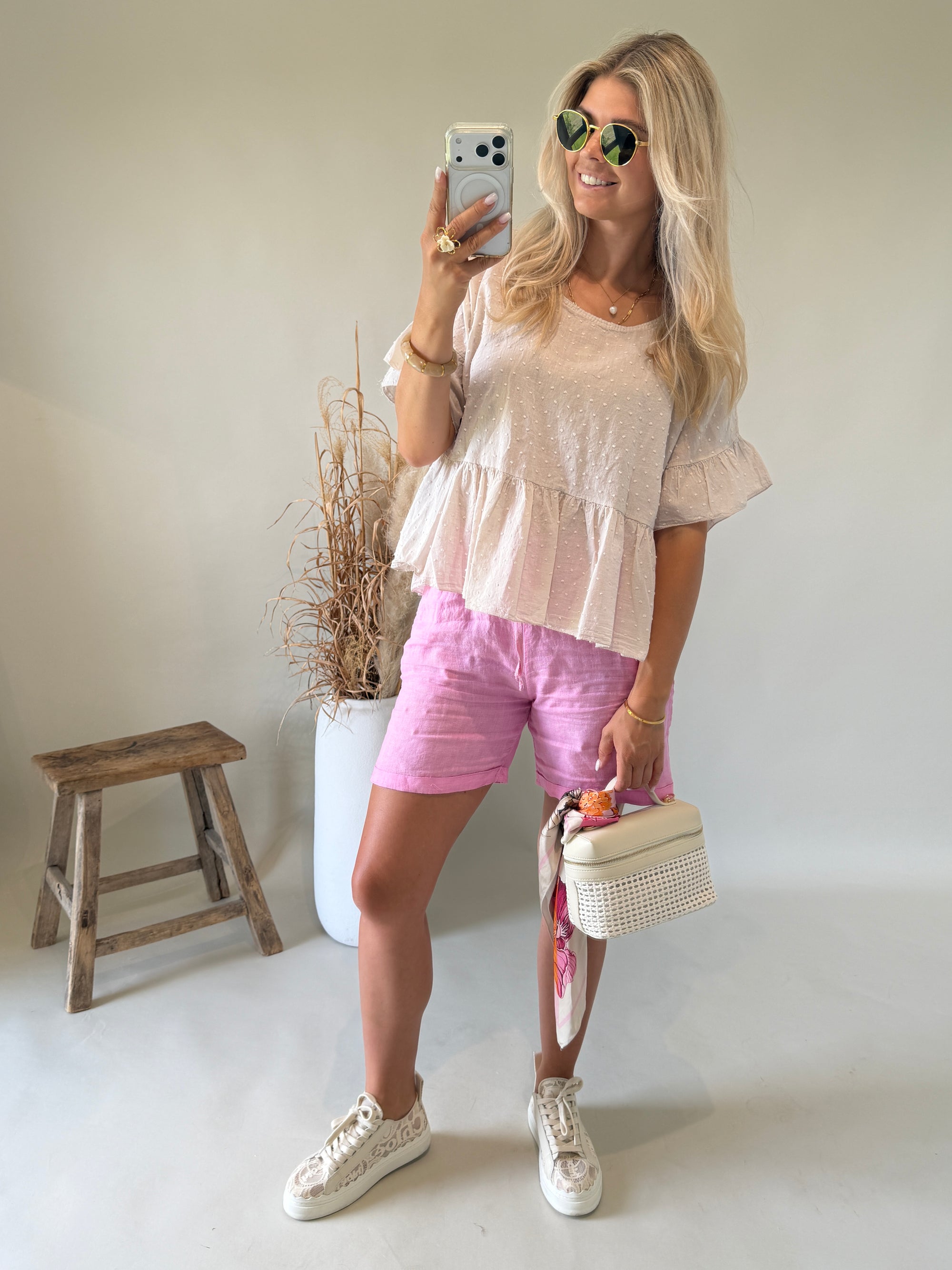 Hose (Kurz) in Rosa